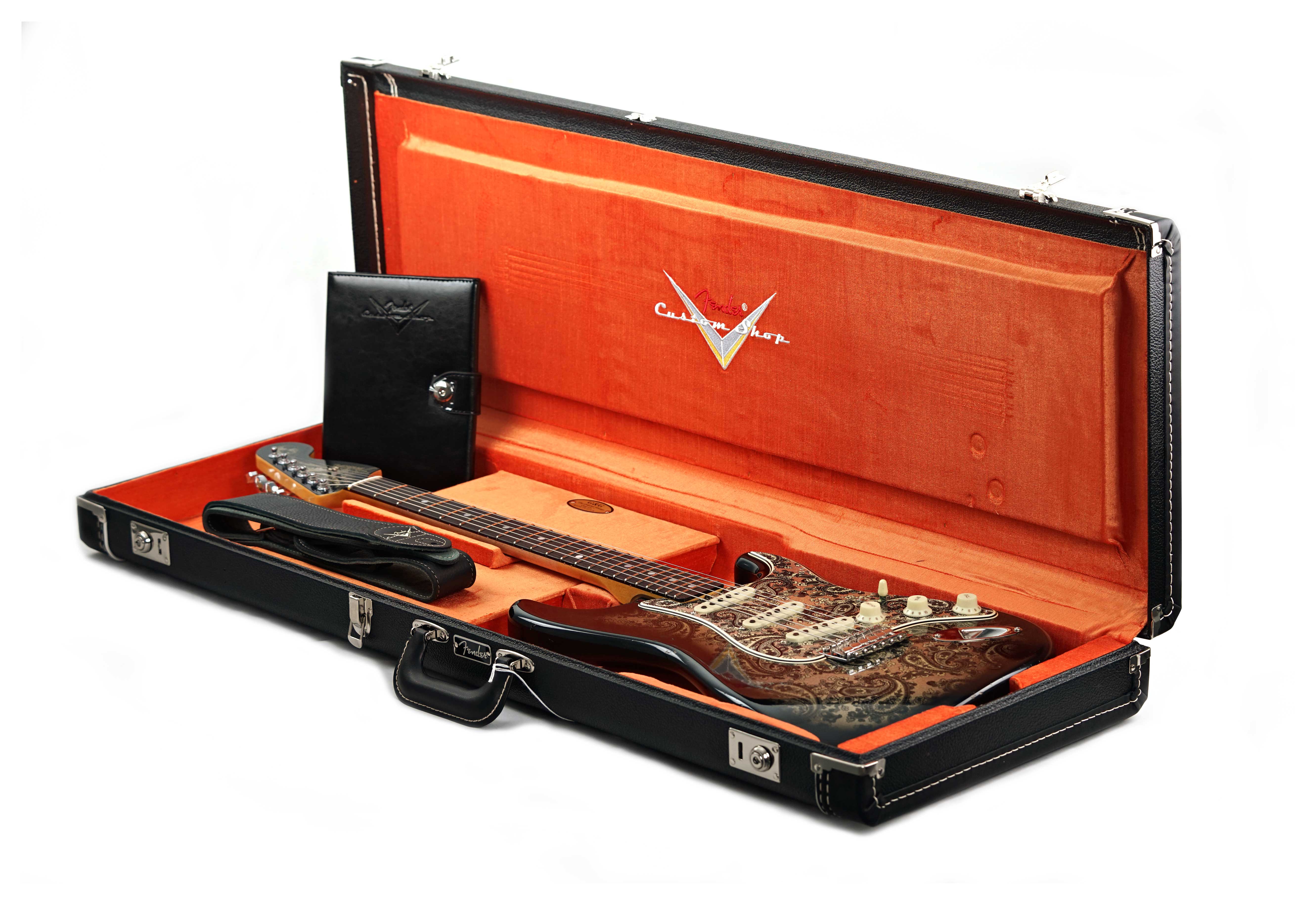 GUITARGUITAR Fender Custom Shop Limited Edition 1968 Stratocaster Journeyman Relic Black Paisley #CZ584214