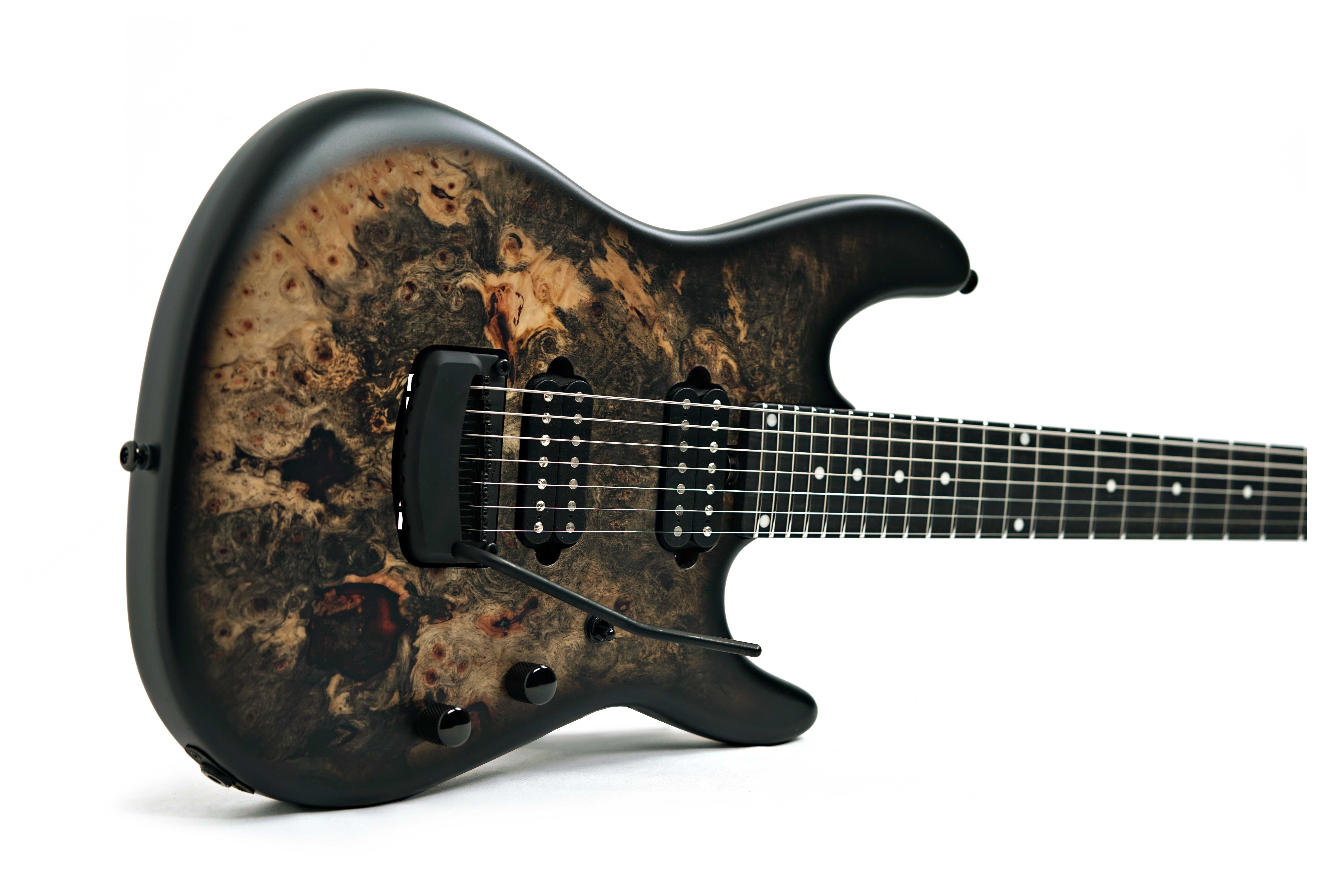 GUITARGUITAR Music Man Cutlass HH Trem 7 Jason Richardson Burl Ebony Fingerboard #S12332