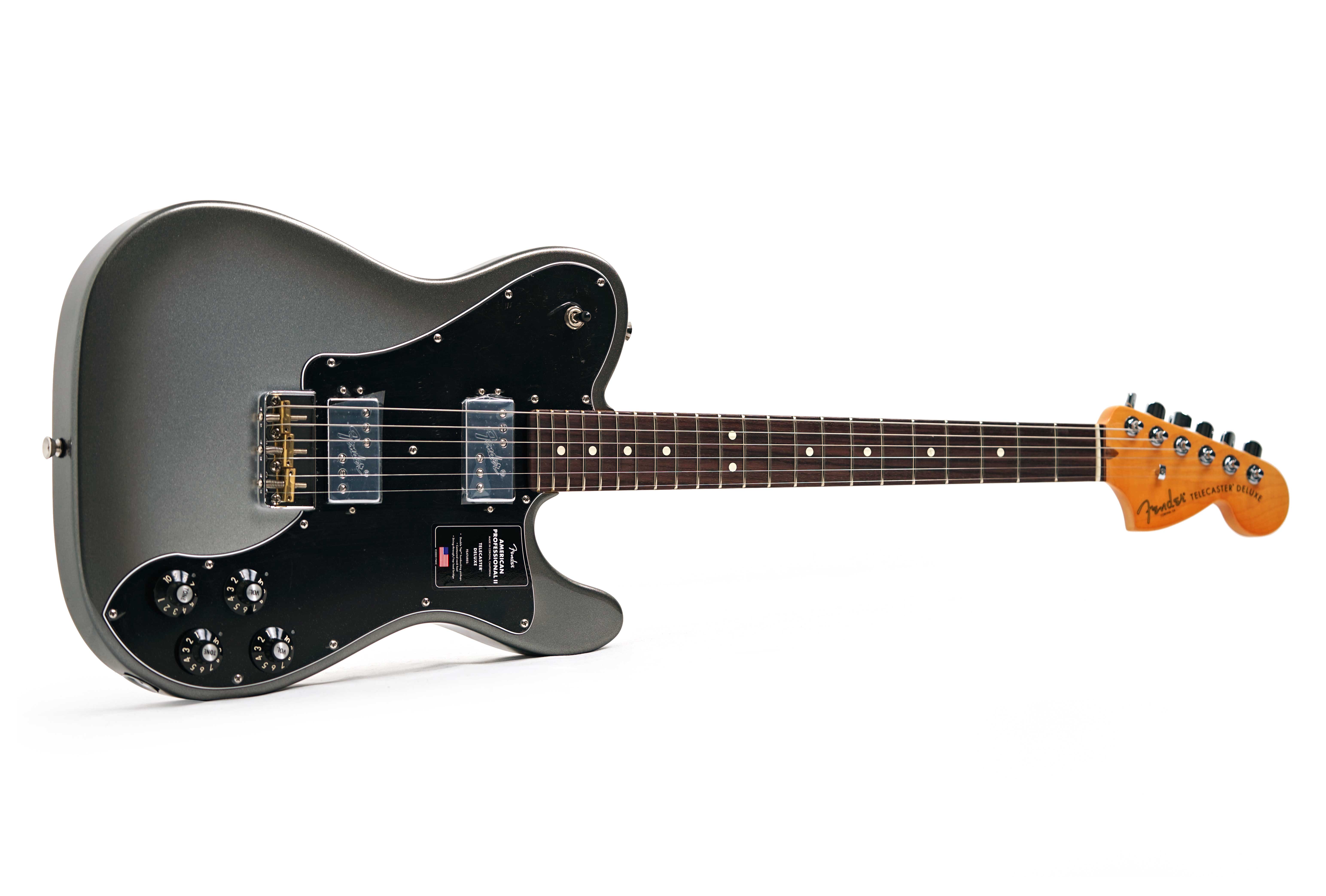 GUITARGUITAR Fender American Professional II Telecaster Deluxe Mercury Rosewood Fingerboard #US25027768