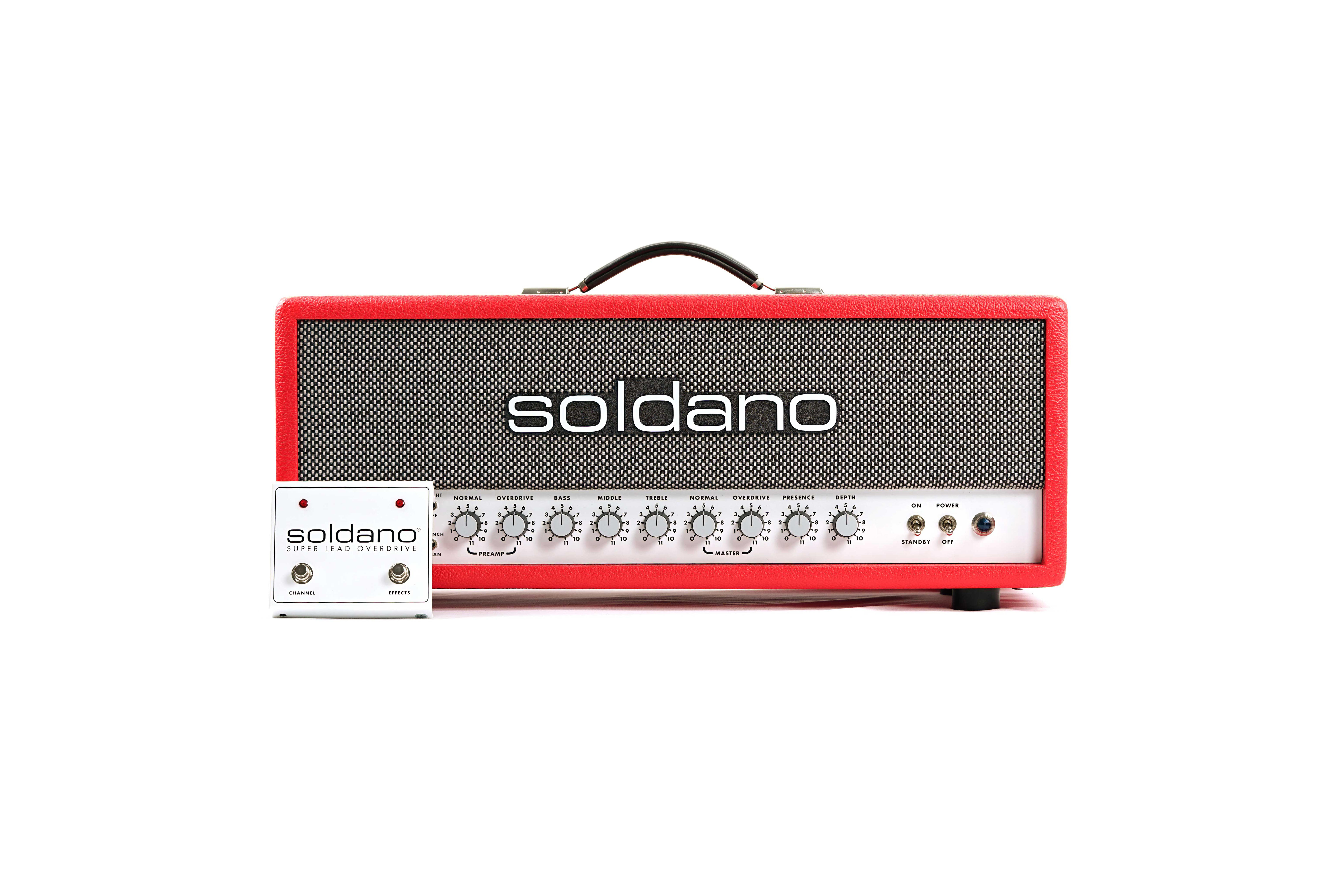 GUITARGUITAR Soldano SLO-100 Red Tolex Valve Amp Head