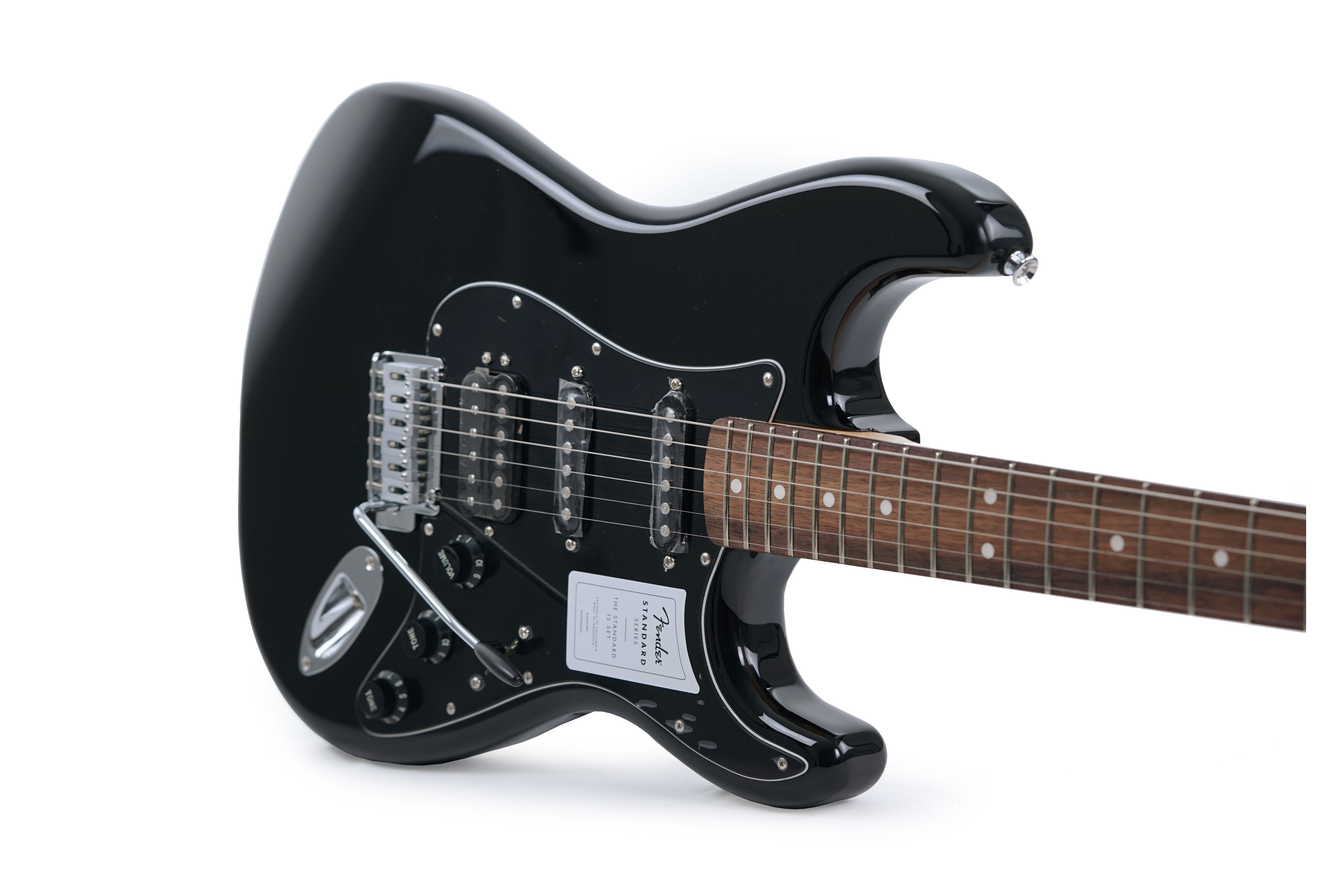 GUITARGUITAR Fender Standard Stratocaster HSS Black Indian Laurel