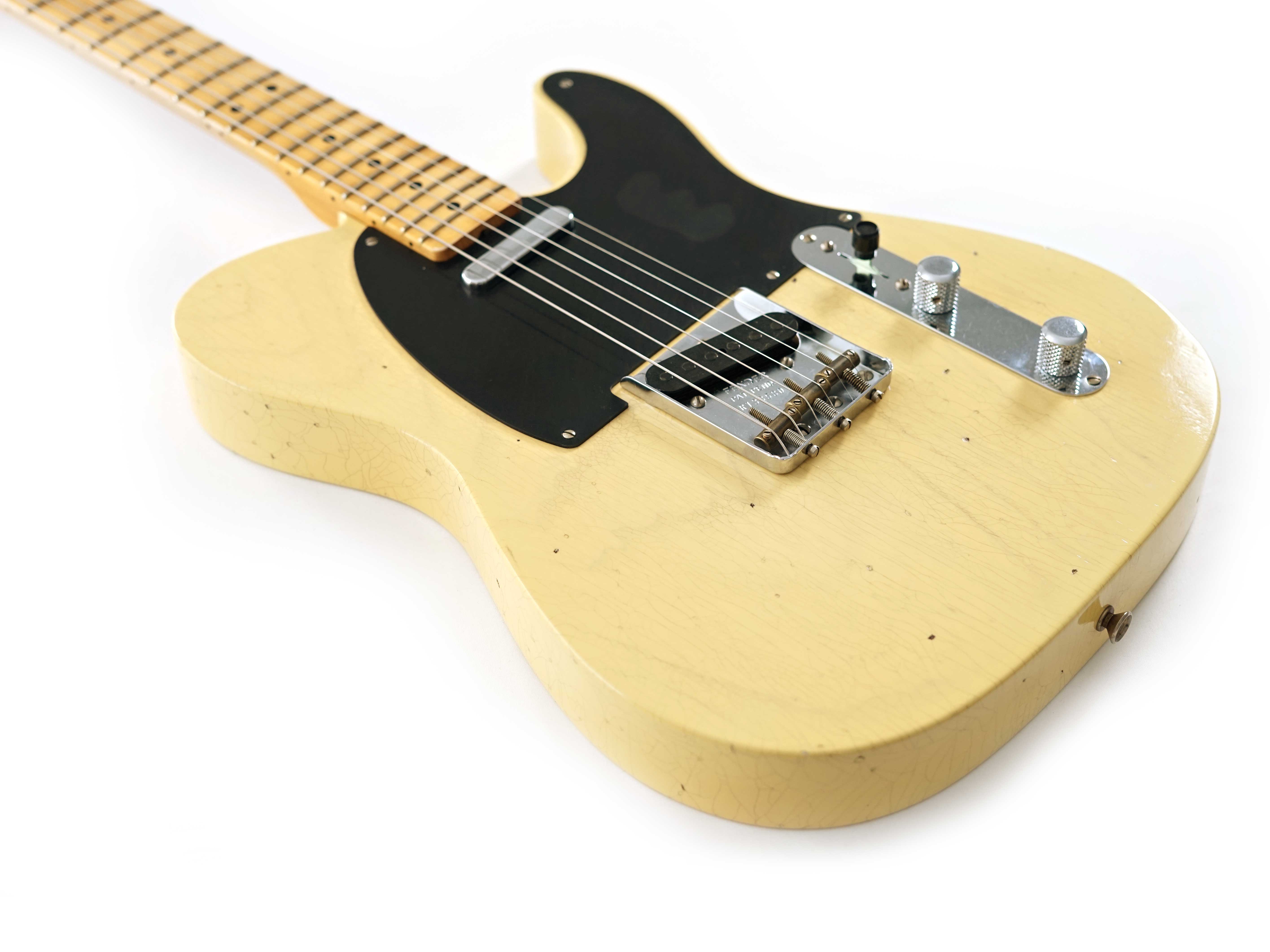 GUITARGUITAR Fender Custom Shop 1950 Double Esquire Journeyman Relic Faded Nocaster Blonde #R138580