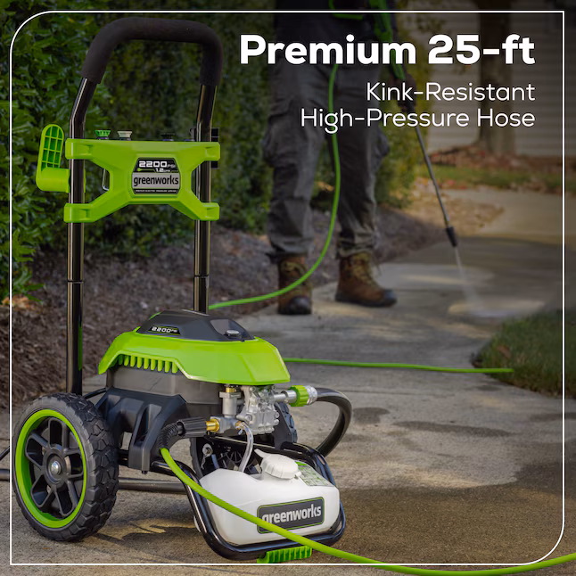 Greenworks 2200-PSI 14 Amp 1.2 GPM Electric Pressure Washer