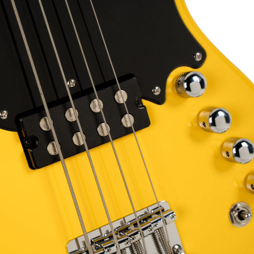 GUITARGUITAR Cort GB Short Scale Bass Yellow Crush