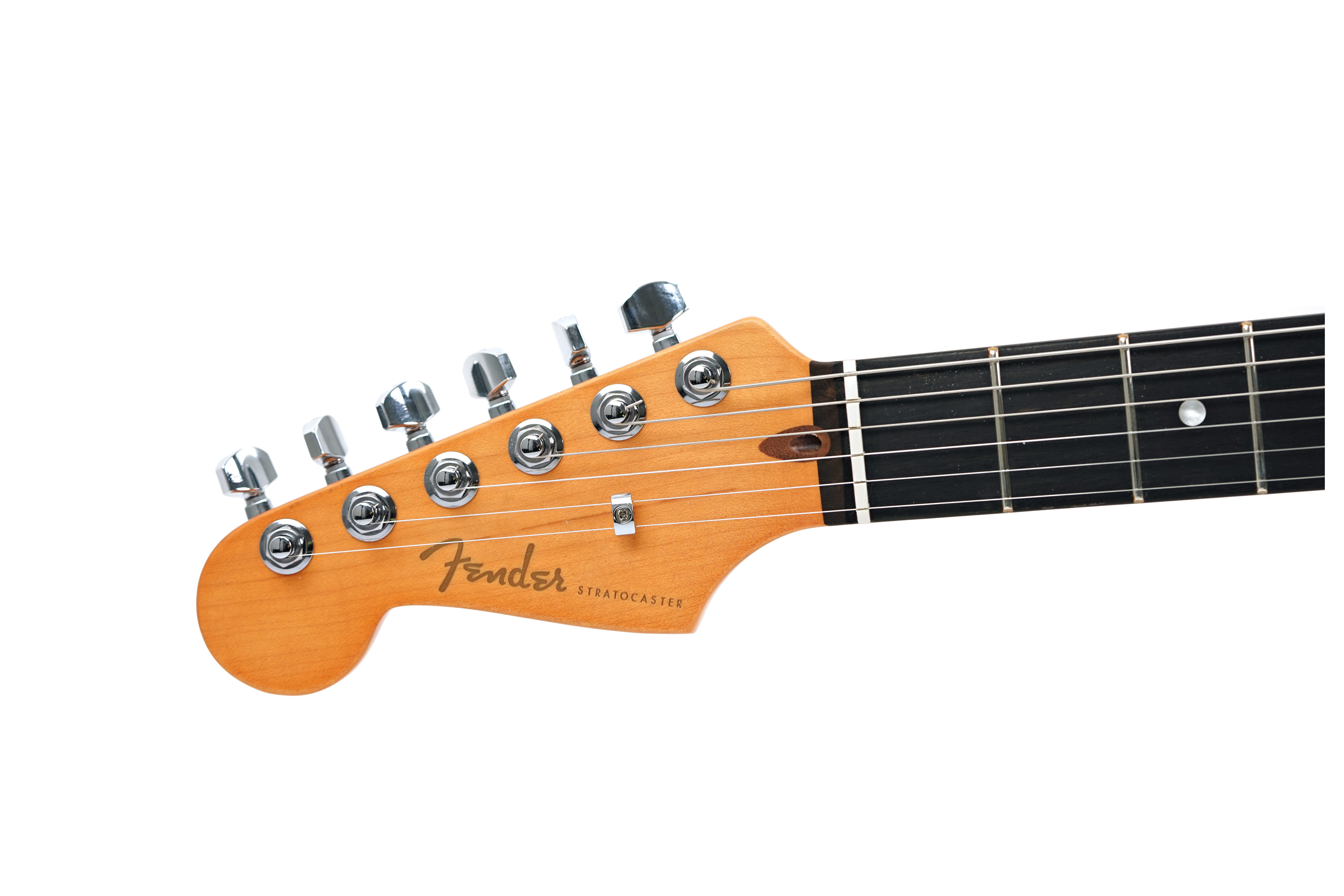 GUITARGUITAR Fender American Ultra II Stratocaster Ebony Fingerboard Texas Tea Left Handed