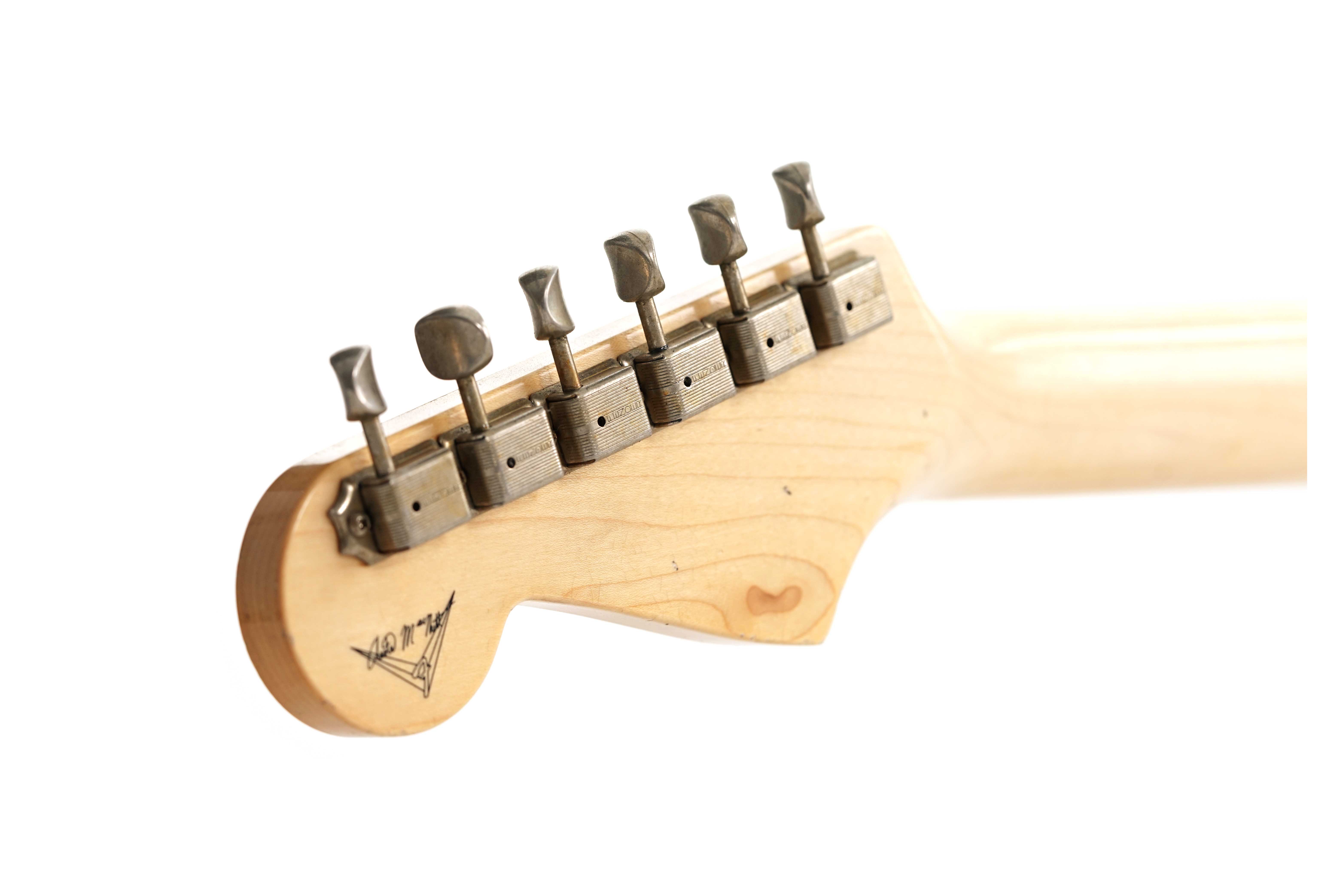GUITARGUITAR Fender Custom Shop 1962 Stratocaster Journeyman Relic Mercedes Blue Masterbuilt by Austin MacNutt