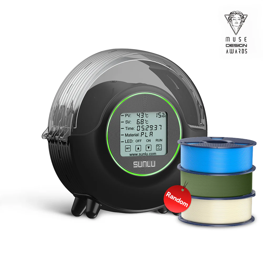 SUNLU S2 Filament Dryer, 360° Surround Heating During 3D Printing