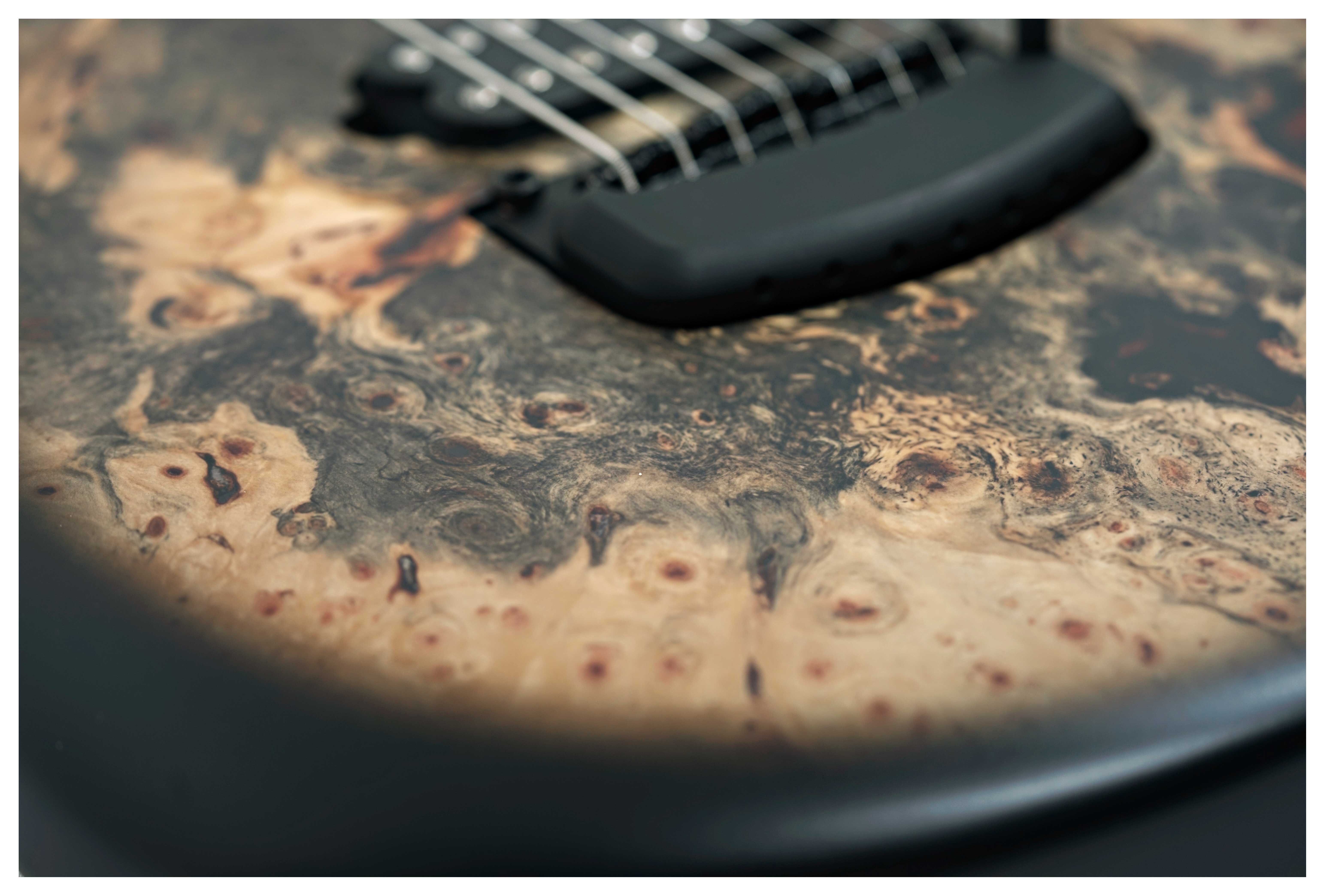 GUITARGUITAR Music Man Cutlass HH Trem 7 Jason Richardson Burl Ebony Fingerboard #S12332