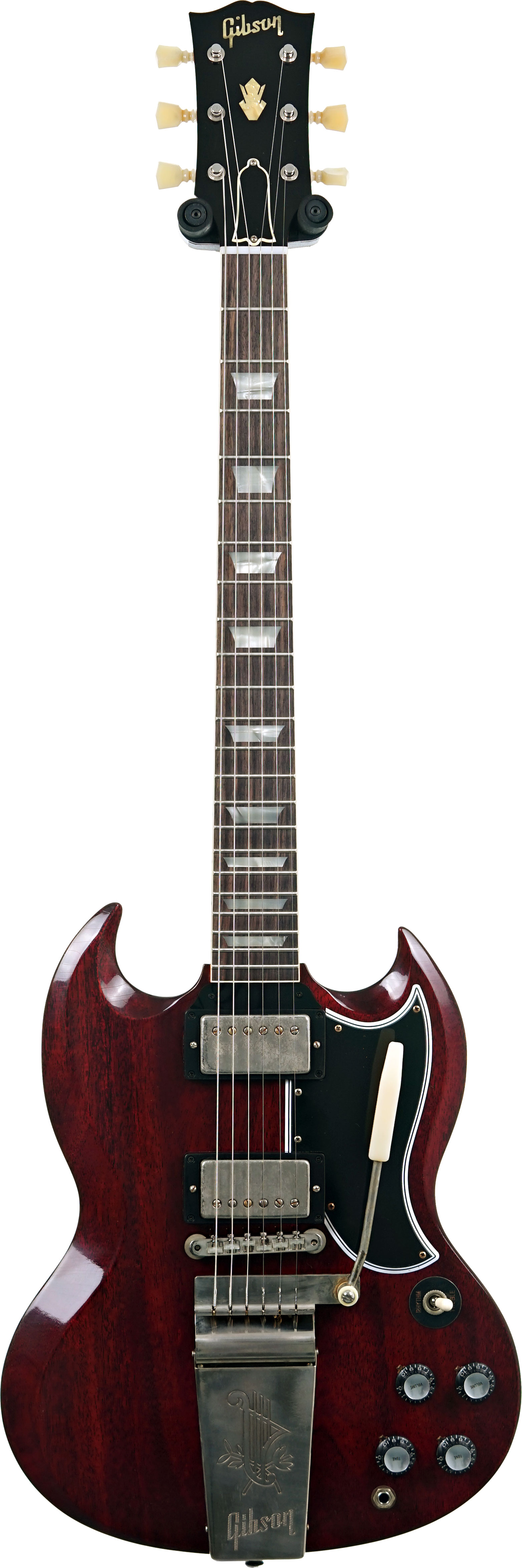 GUITARGUITAR Gibson Custom Shop Murphy Lab 1964 SG Standard Reissue With Maestro Ultra Light Aged Cherry Red #503404