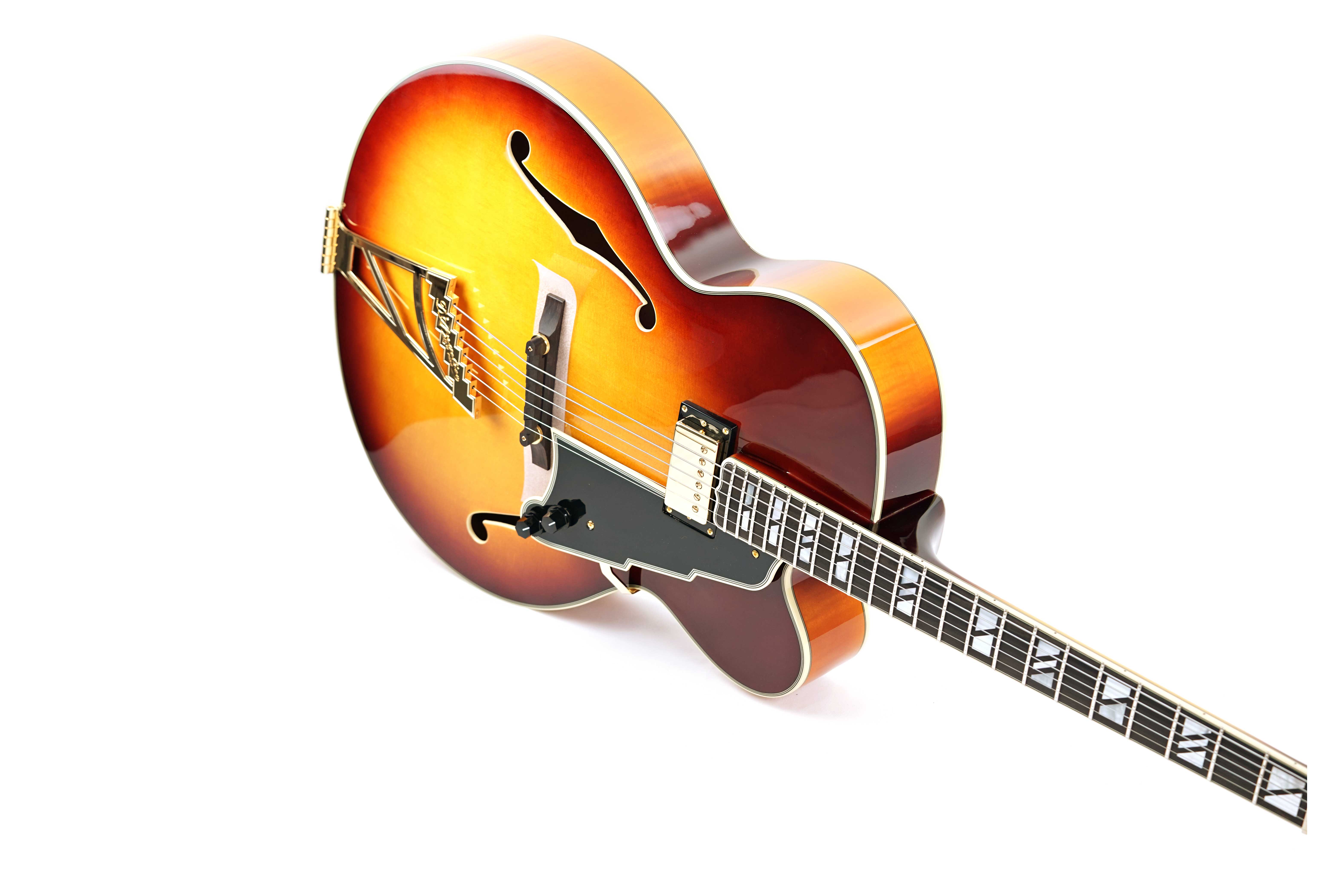GUITARGUITAR D'Angelico Excel EXL-1 Archtop Single Cutaway Hollow Body Dark Iced Tea Burst