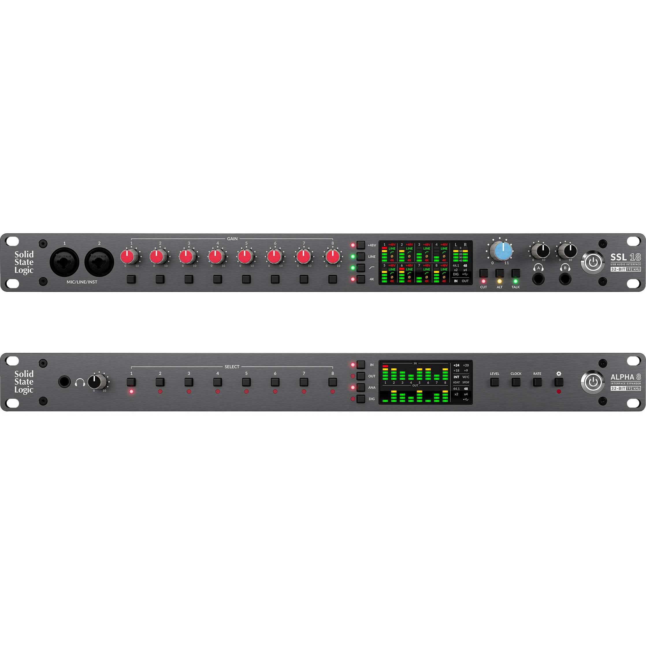 GUITARGUITAR SSL 18 Interface and Alpha 8 8x8 AD/DA Expander Interface