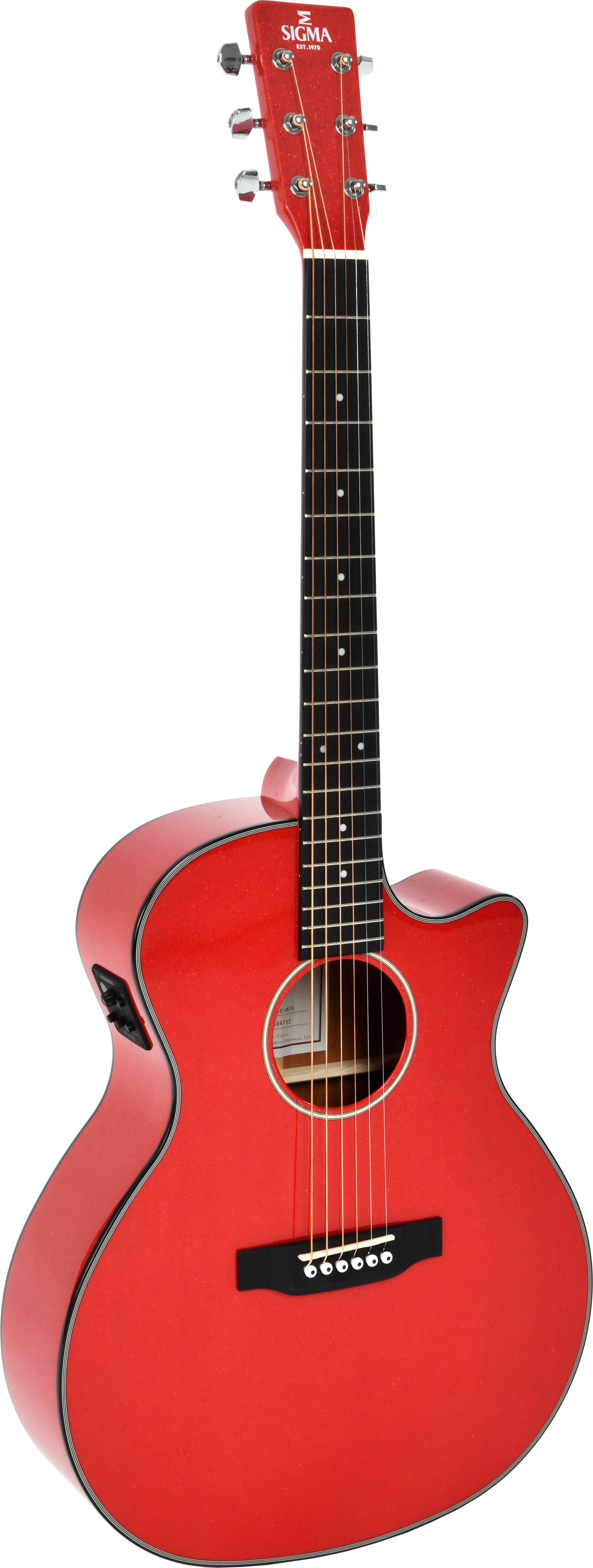GUITARGUITAR Sigma GMC-1E Metallic Flake Red