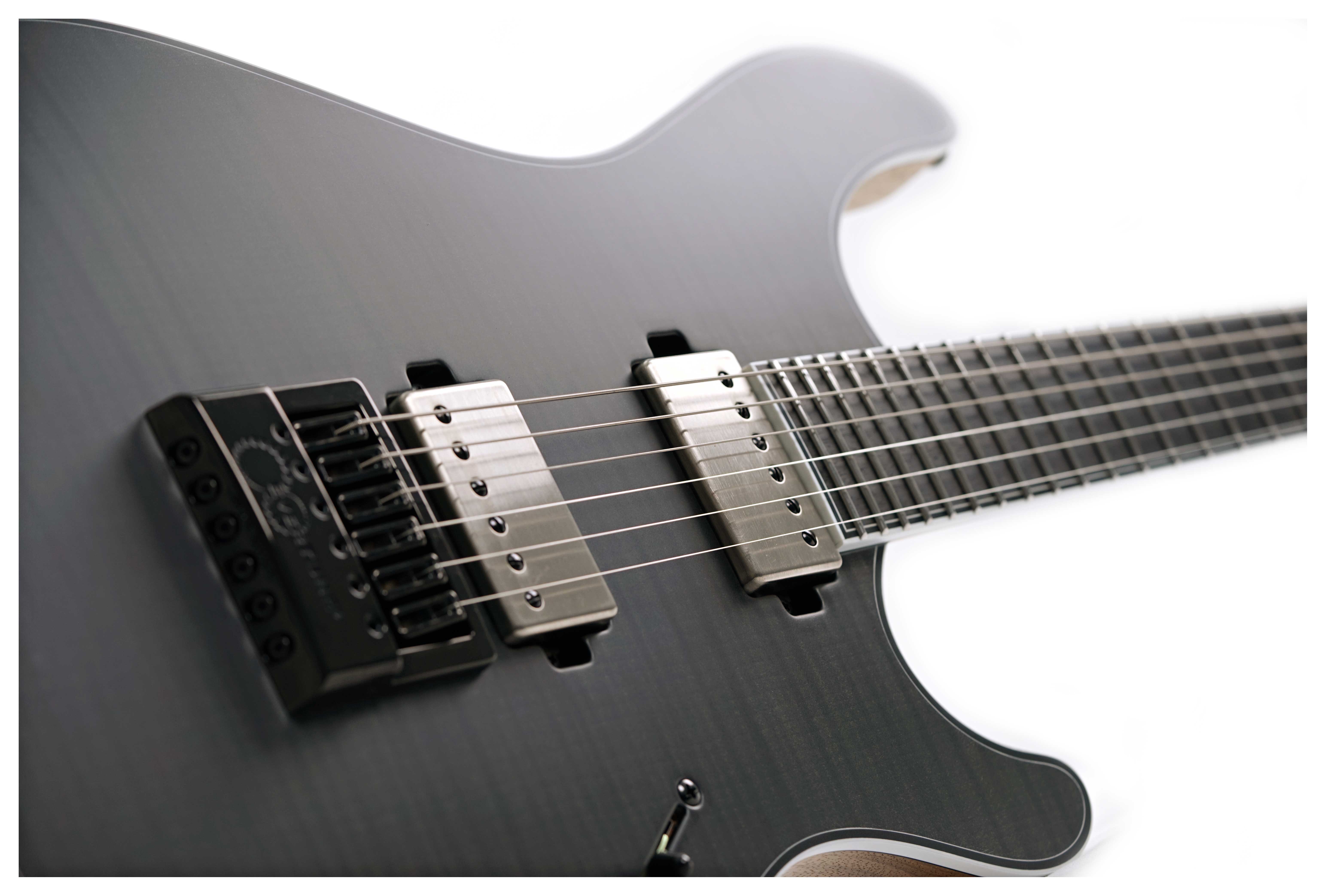 GUITARGUITAR Mayones Regius 6 4Ever, Flame Maple 3A, Trans Black Satin, Black Limba Body #RP2409341