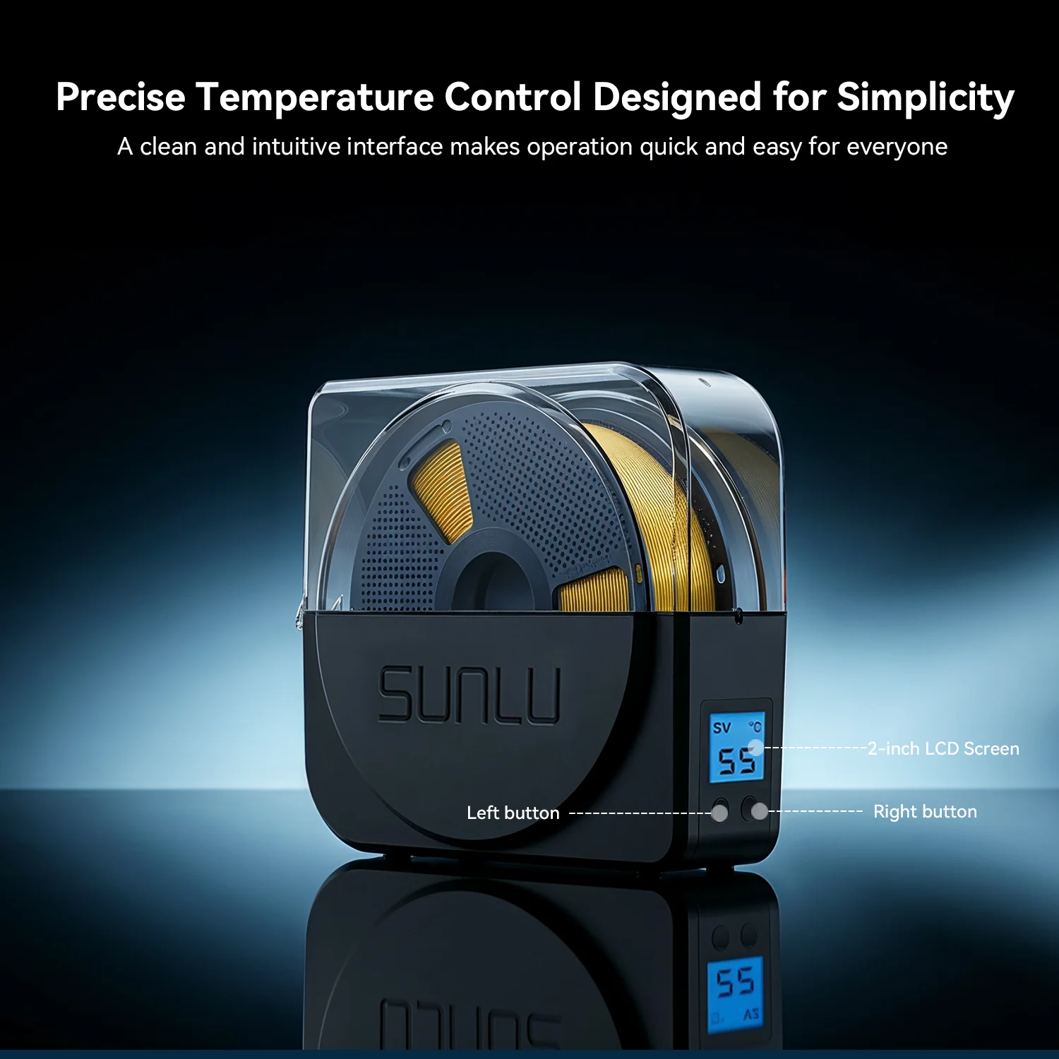 SUNLU S1 Plus Filament Dryer and PLA Filament Bundle