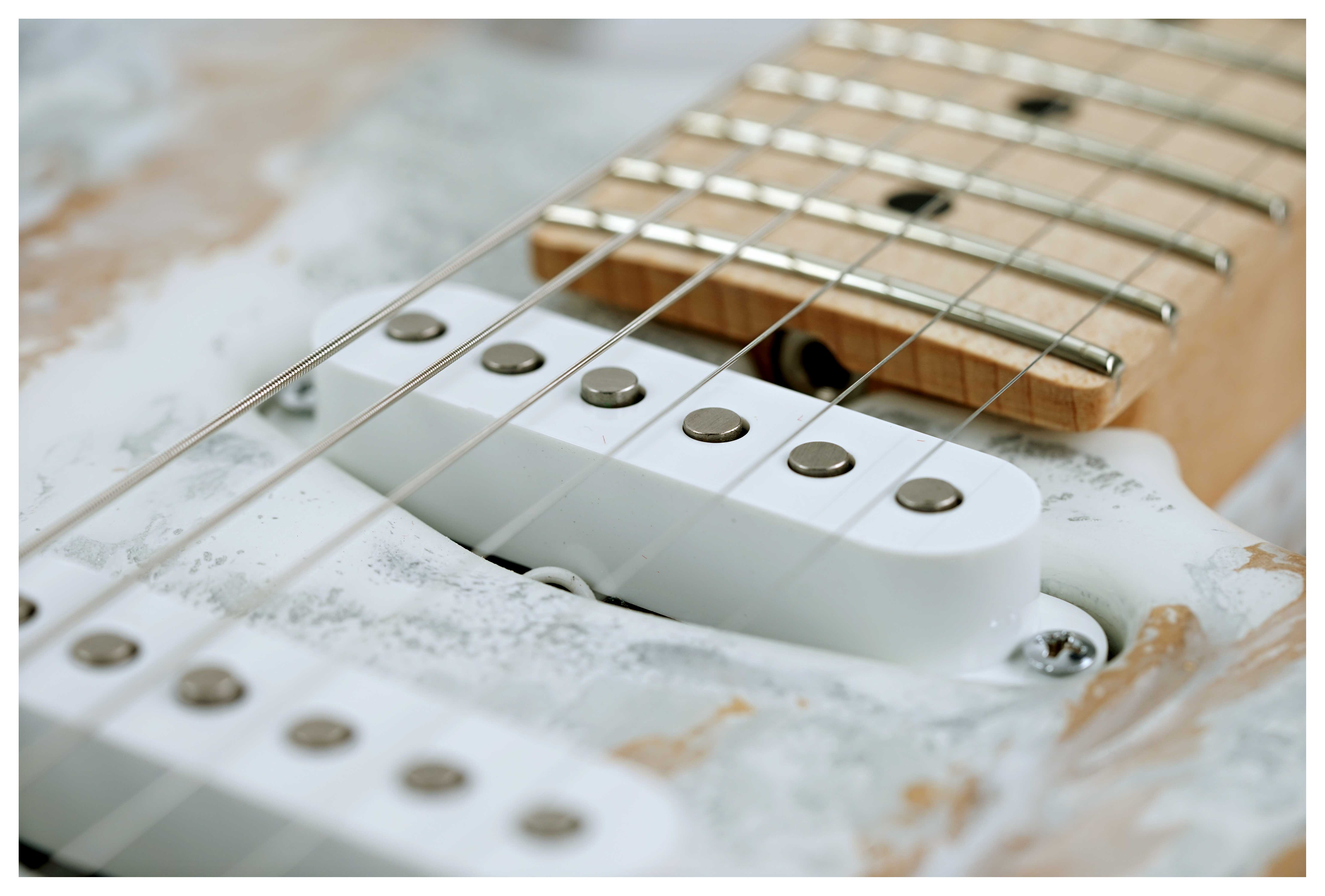 GUITARGUITAR Tyler USA Studio Elite HD White Shmear Maple Fingerboard #24385
