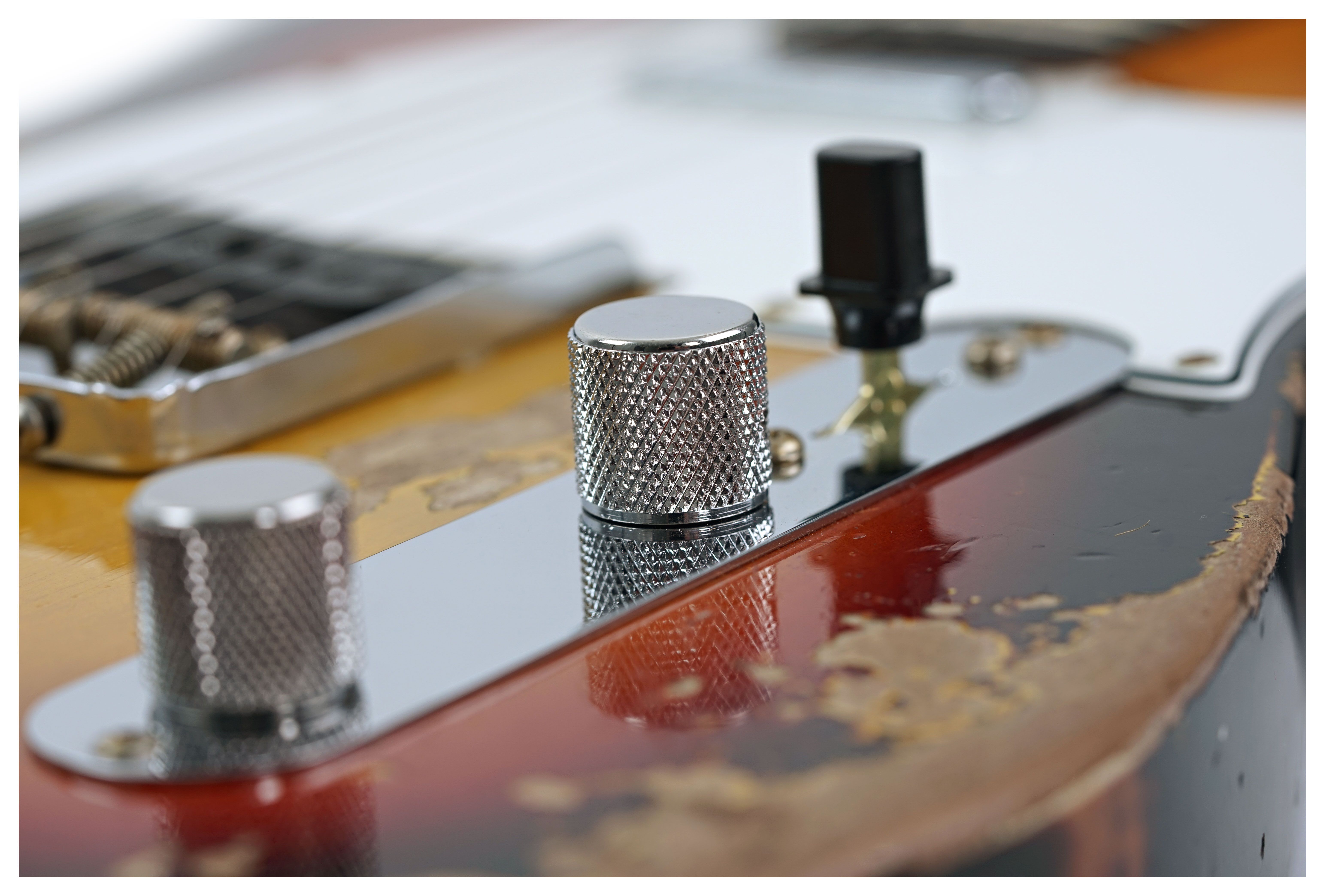 GUITARGUITAR Fender Custom Shop 1961 Telecaster Heavy Relic Faded Aged Bleached 3 Colour Sunburst #CZ587372