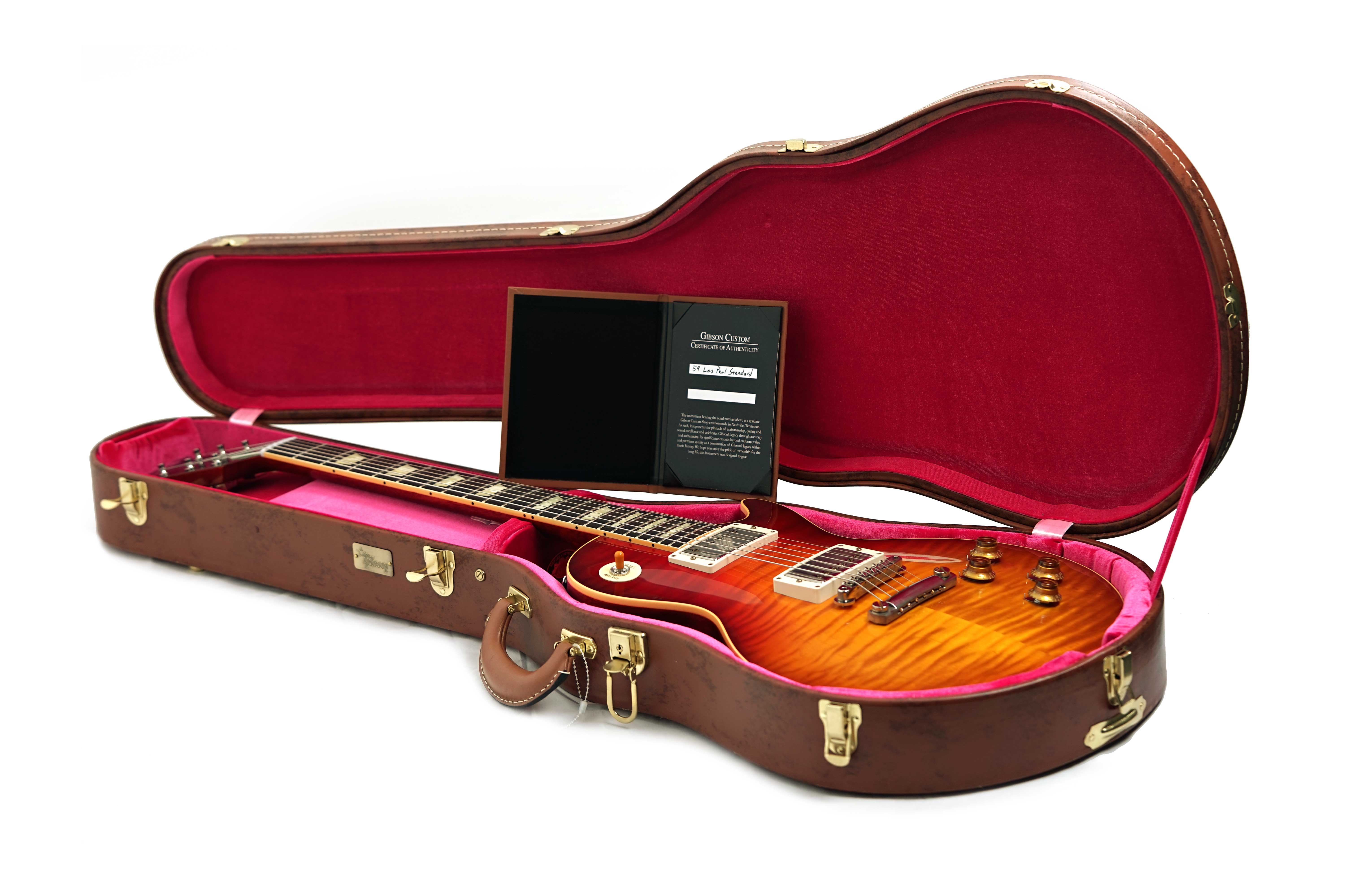 GUITARGUITAR Gibson Custom Shop Dealer Select 1959 Les Paul Standard VOS Dark Cherry Tea Burst Fade #953087