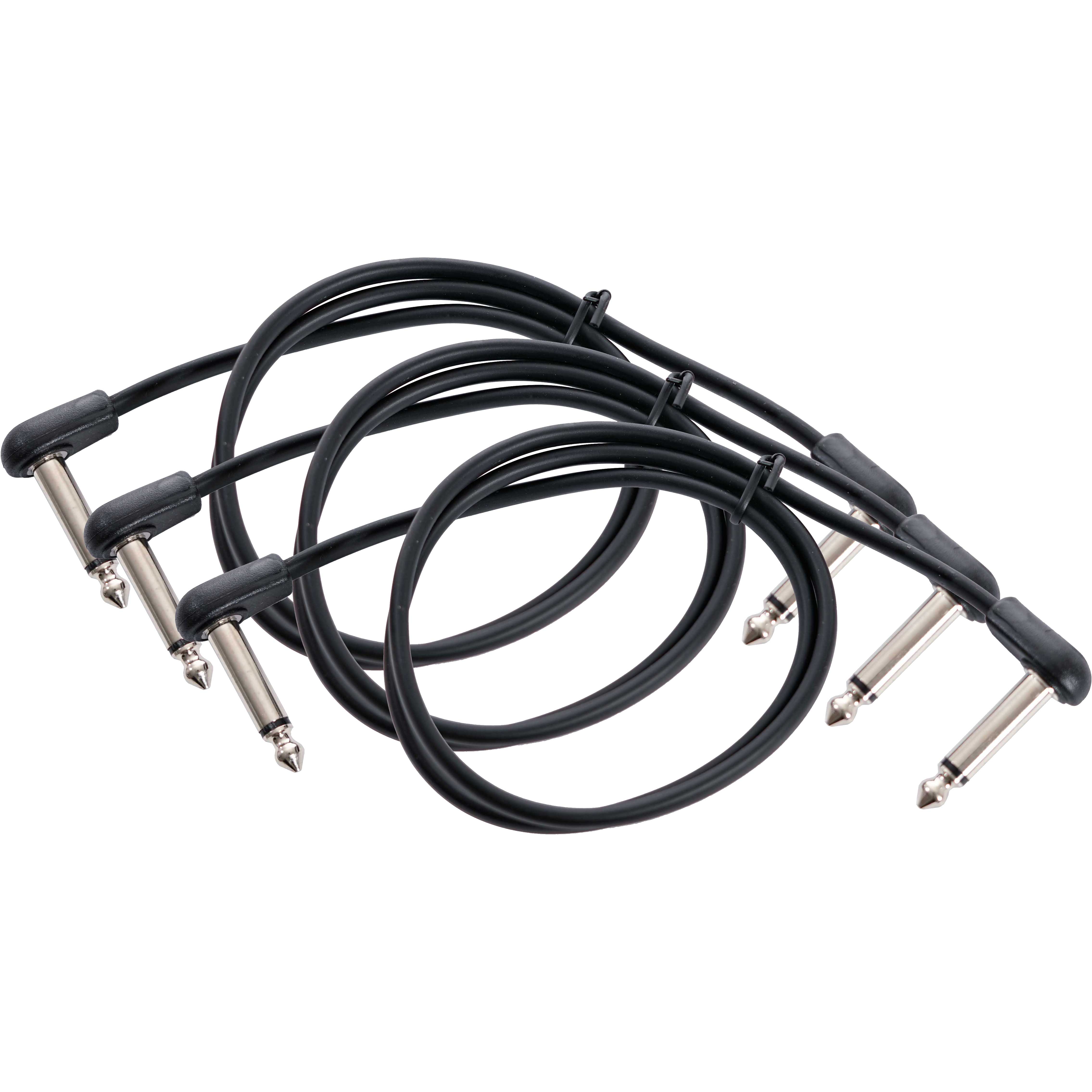 GUITARGUITAR Ordo 3 for 2 - Right Angle Flat Patch Cables 60cm
