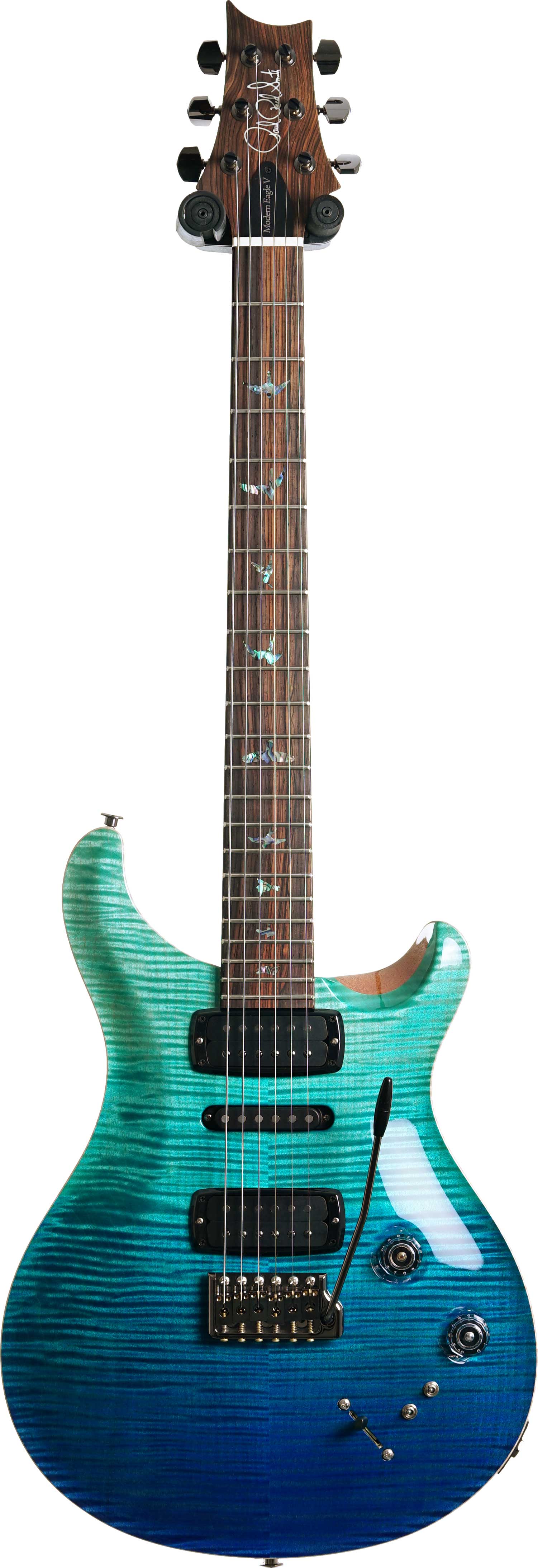 GUITARGUITAR PRS Wood Library Modern Eagle V Blue Fade #0375965