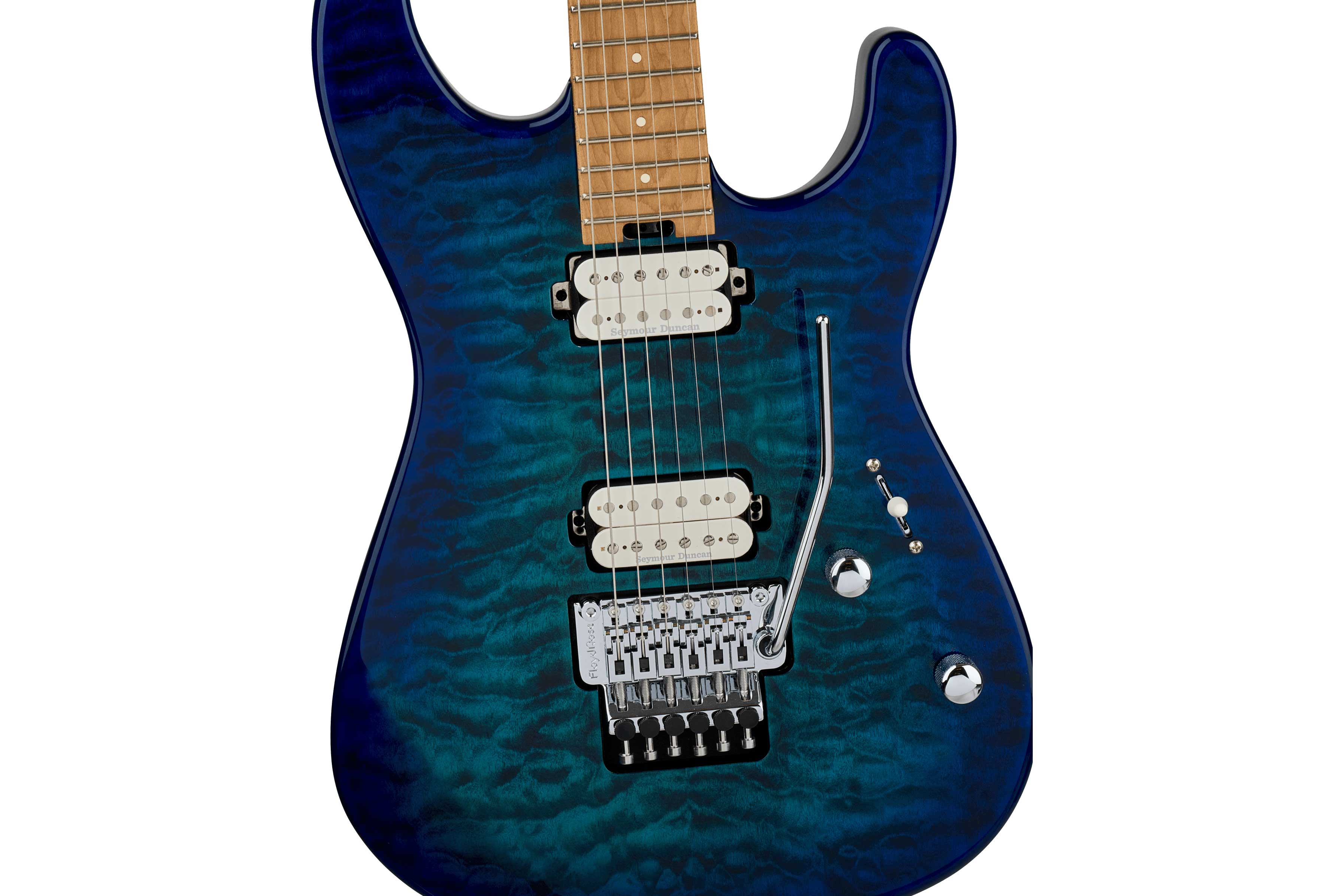 GUITARGUITAR Charvel Pro Mod Plus SRS San Dimas 1 Quilt HH FR Chlorine Burst