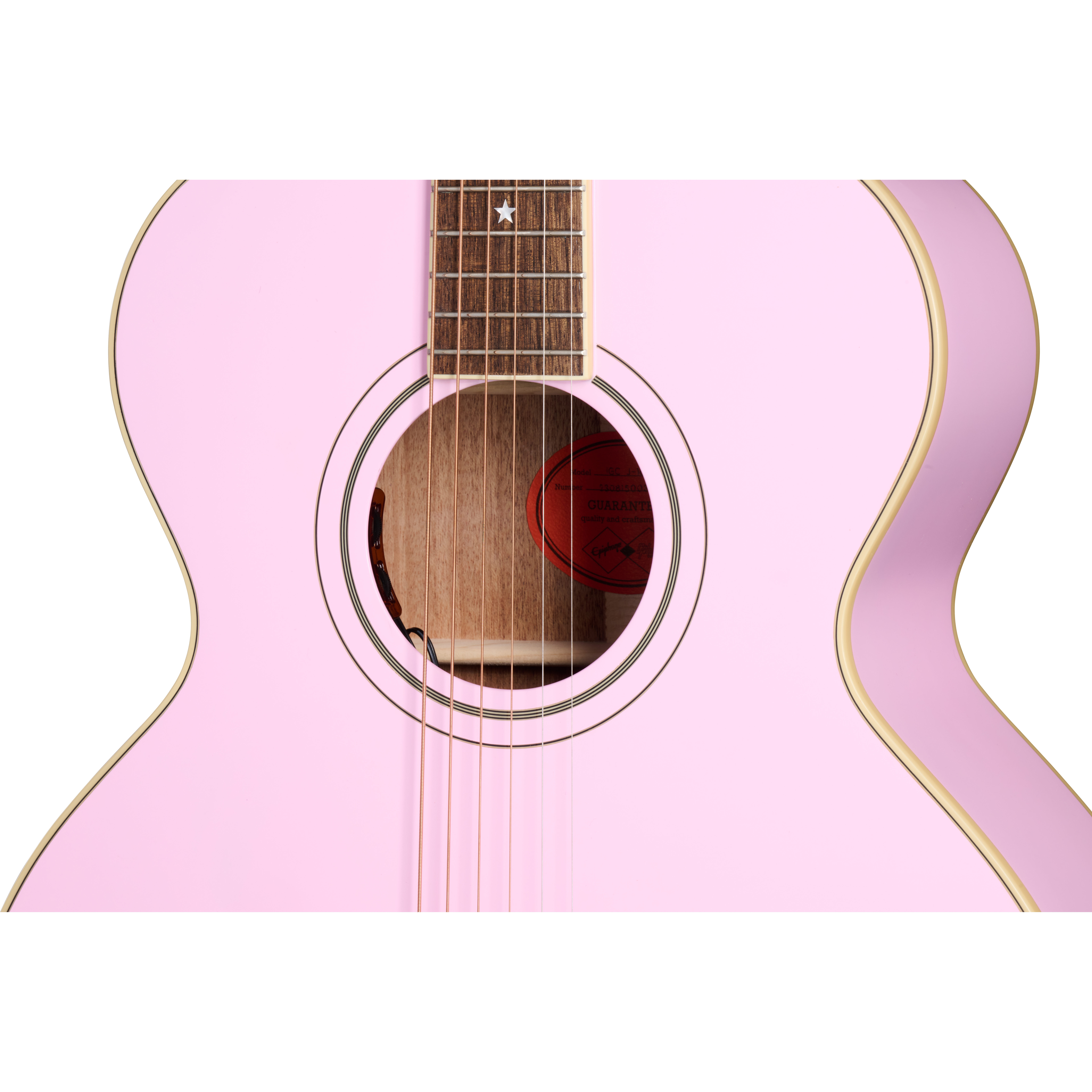 GUITARGUITAR Epiphone Inspired by Gibson J-180 LS Pink