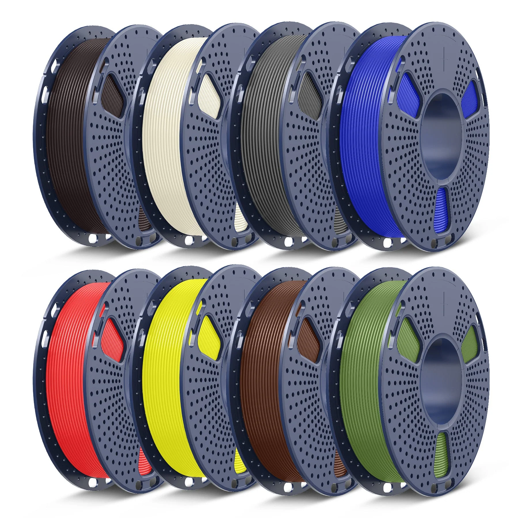250g Spool PLA, PLA+, PLA+2.0, PLA Meta Multicolor Filament Bundle, 250g*8 Rolls