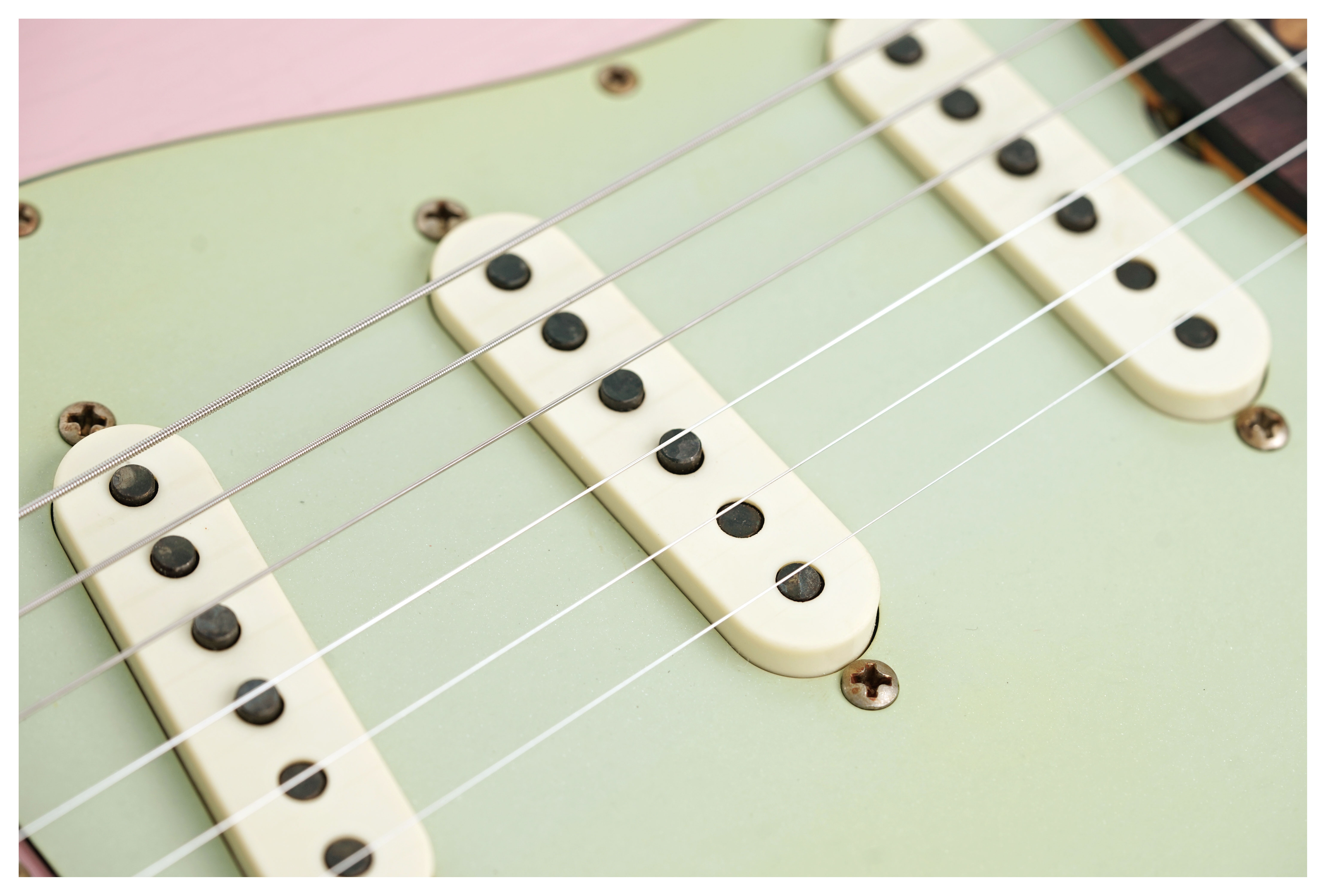 GUITARGUITAR Fender Custom Shop 1959 Collection Stratocaster Journeyman Relic Shell Pink Rosewood Fingerboard #CZ587030
