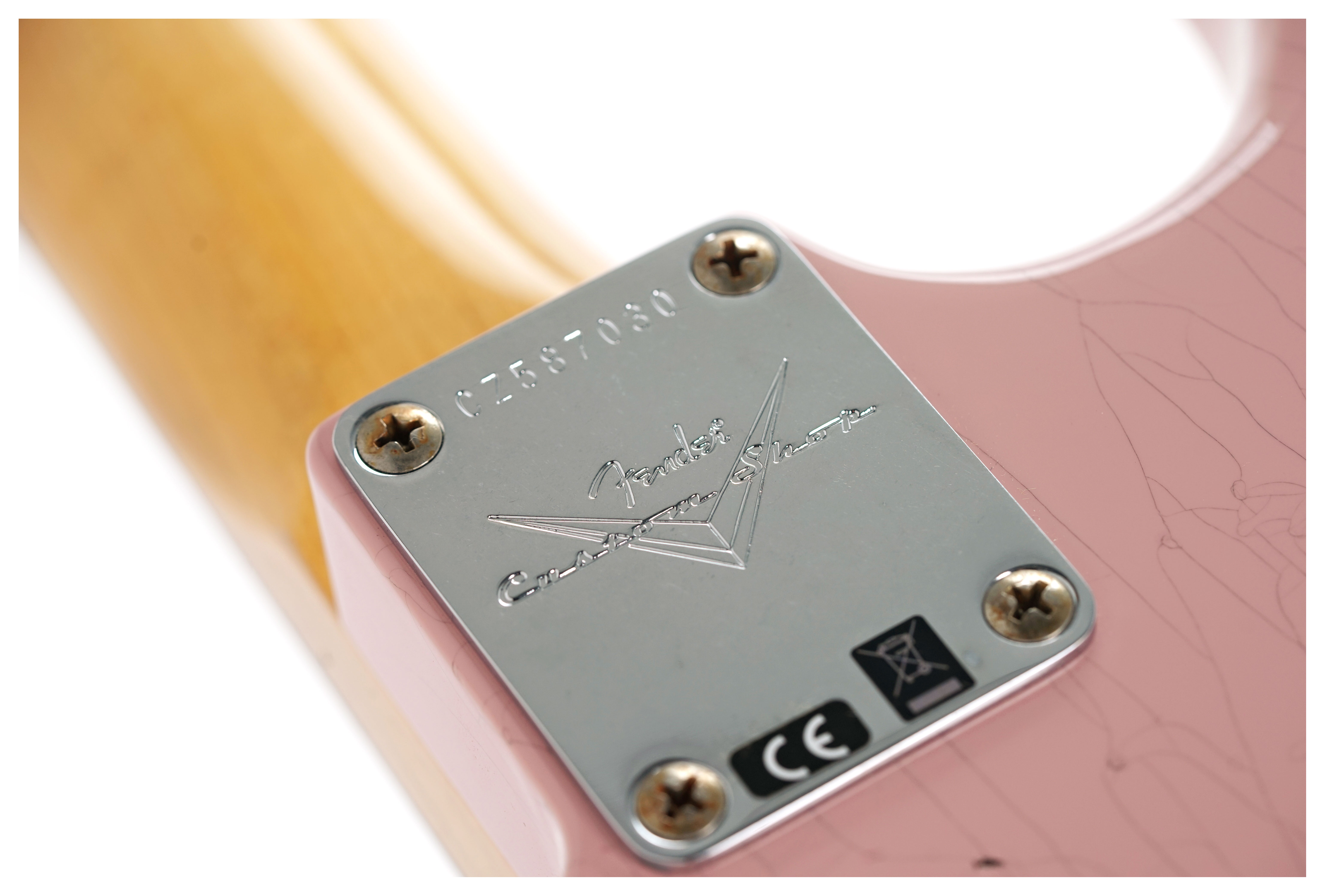 GUITARGUITAR Fender Custom Shop 1959 Collection Stratocaster Journeyman Relic Shell Pink Rosewood Fingerboard #CZ587030