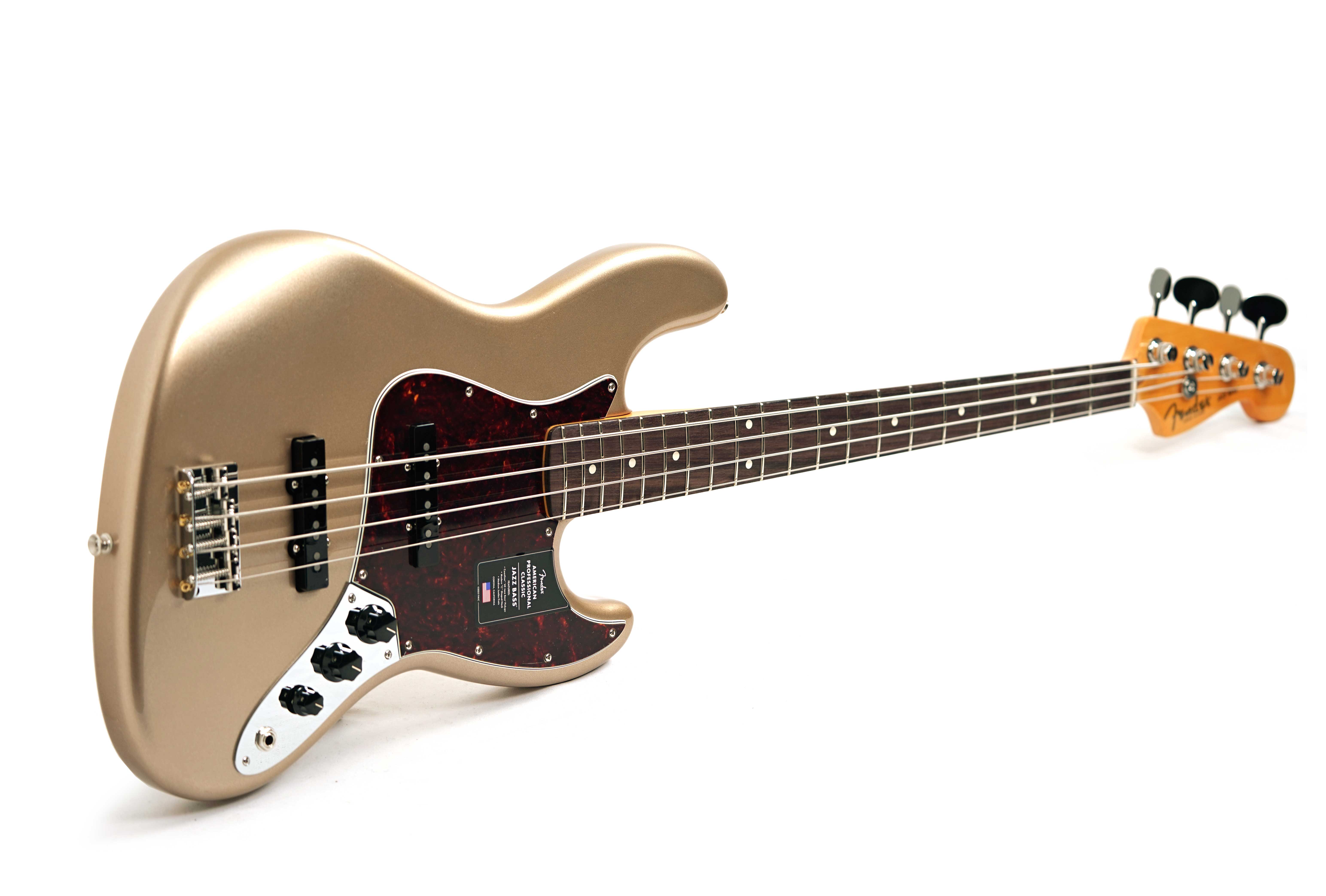 GUITARGUITAR Fender American Professional Classic Jazz Bass Faded Firemist Gold Rosewood Fingerboard #US25043030