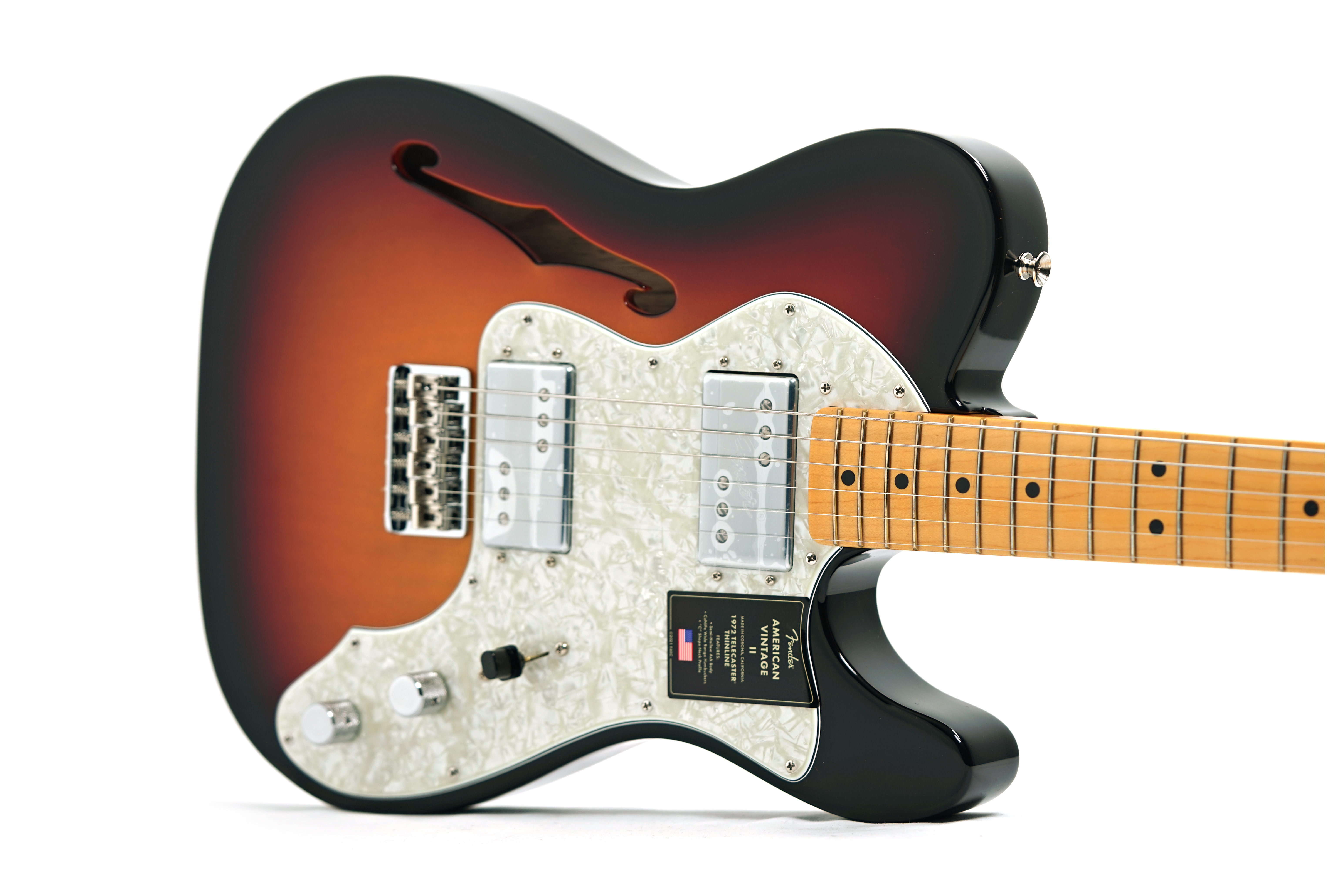 GUITARGUITAR Fender American Vintage II 72 Telecaster Thinline Maple Fingerboard 3 Colour Sunburst #V16678