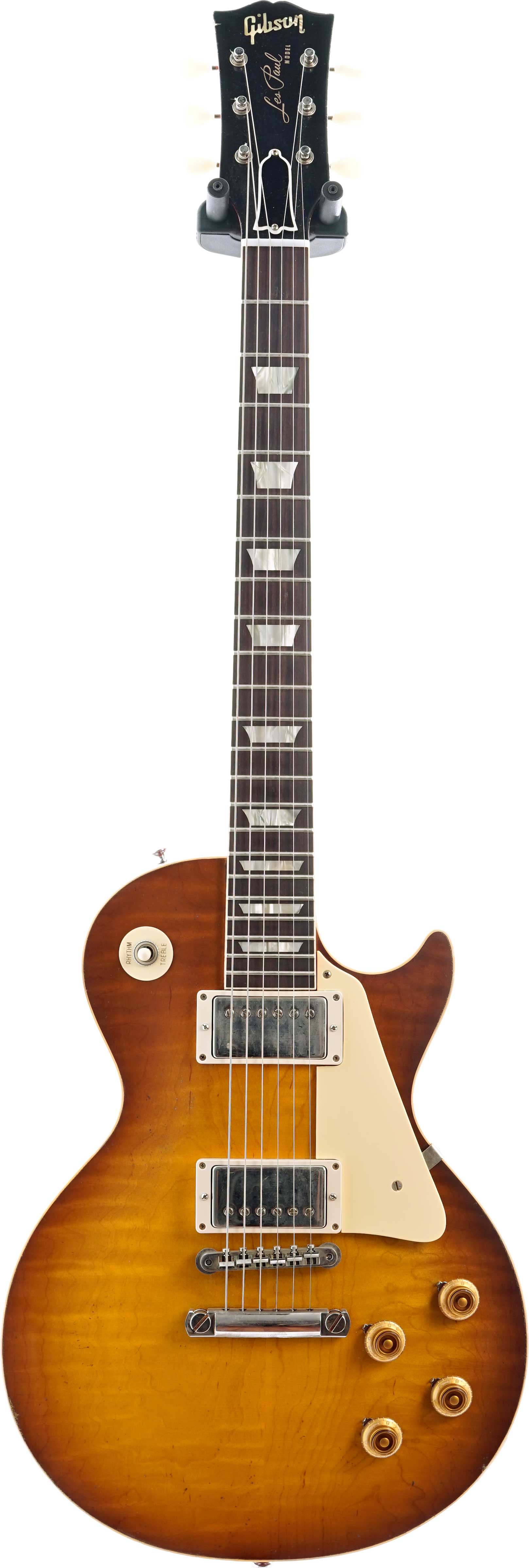 GUITARGUITAR Gibson Custom Shop 59 Les Paul Standard Made 2 Measure Hand Selected Top Dark Butterscotch Burst Murphy Lab Light Aged #93632