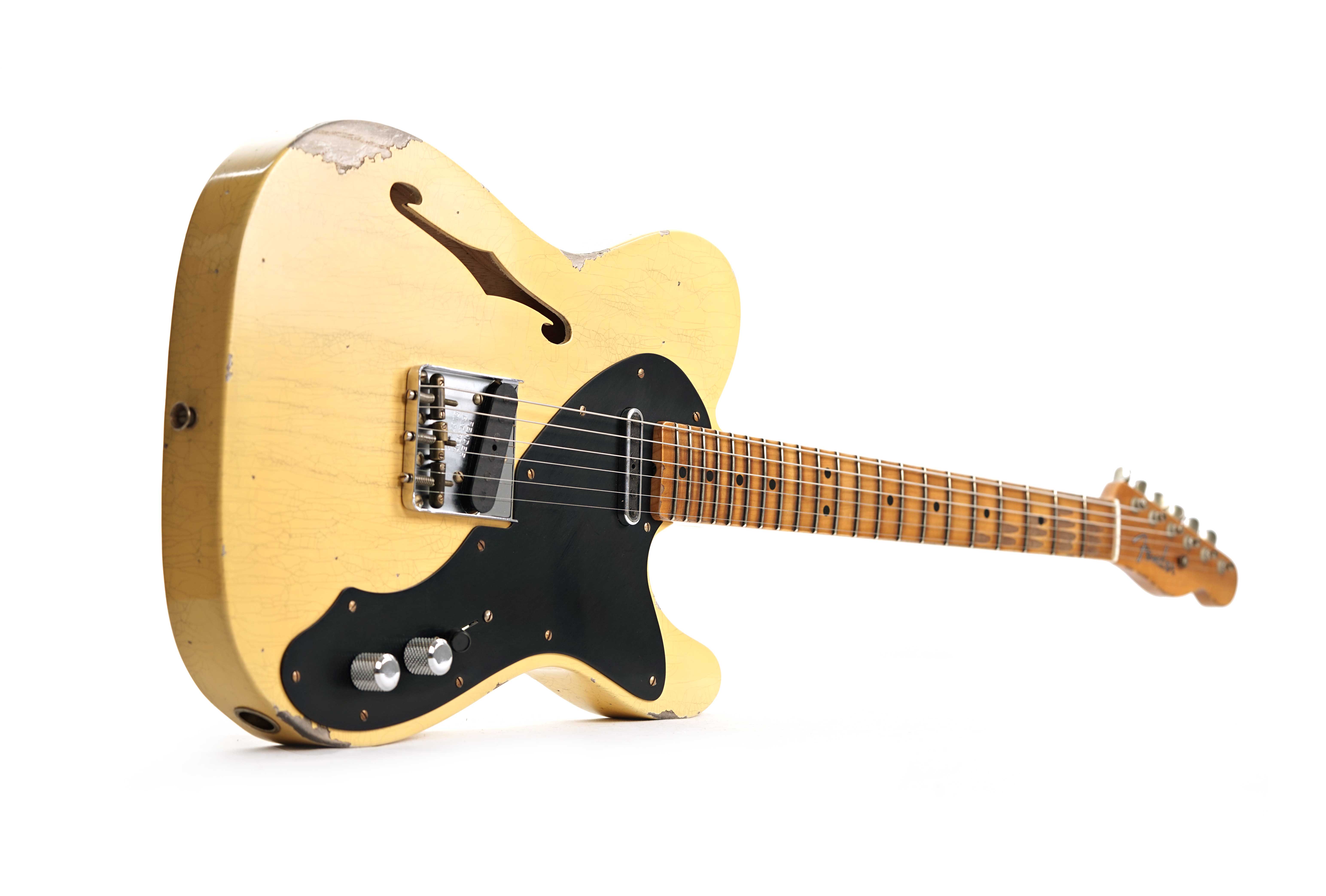 GUITARGUITAR Fender Custom Shop Limited Edition Nocaster Thinline Relic Aged Nocaster Blonde #R137452