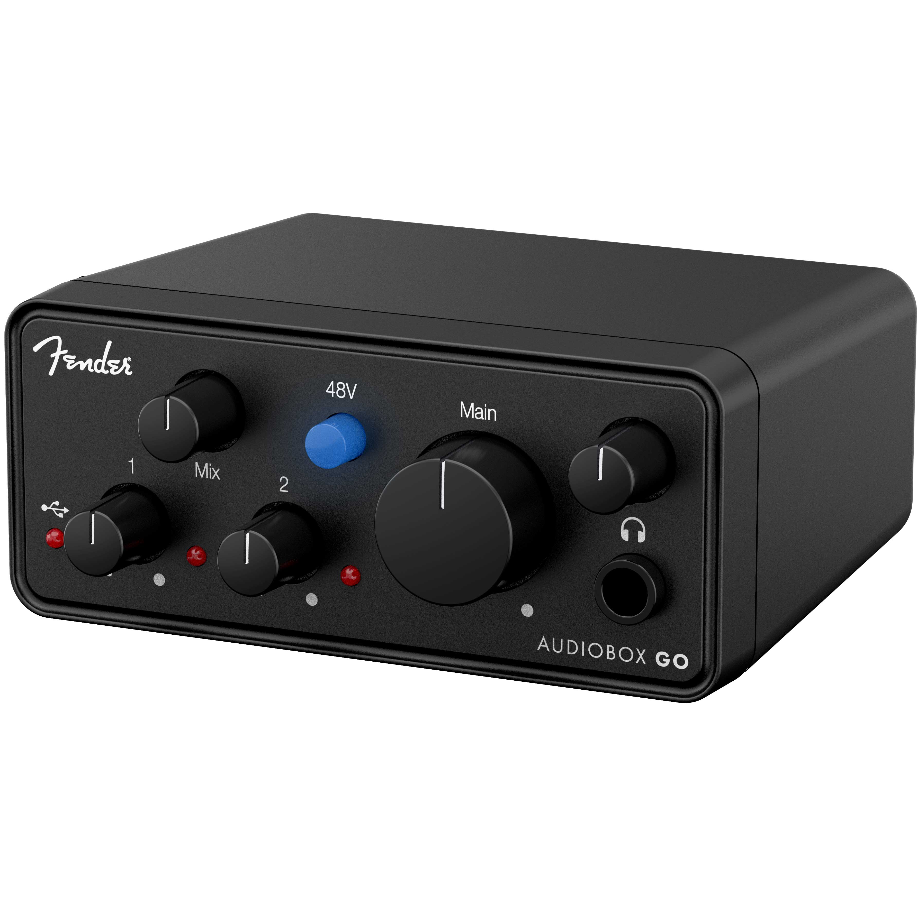 GUITARGUITAR Fender AudioBox Go - Ultra-Compact 2x2, 24-bit / 96 kHz USB-C Recording Audio Interface