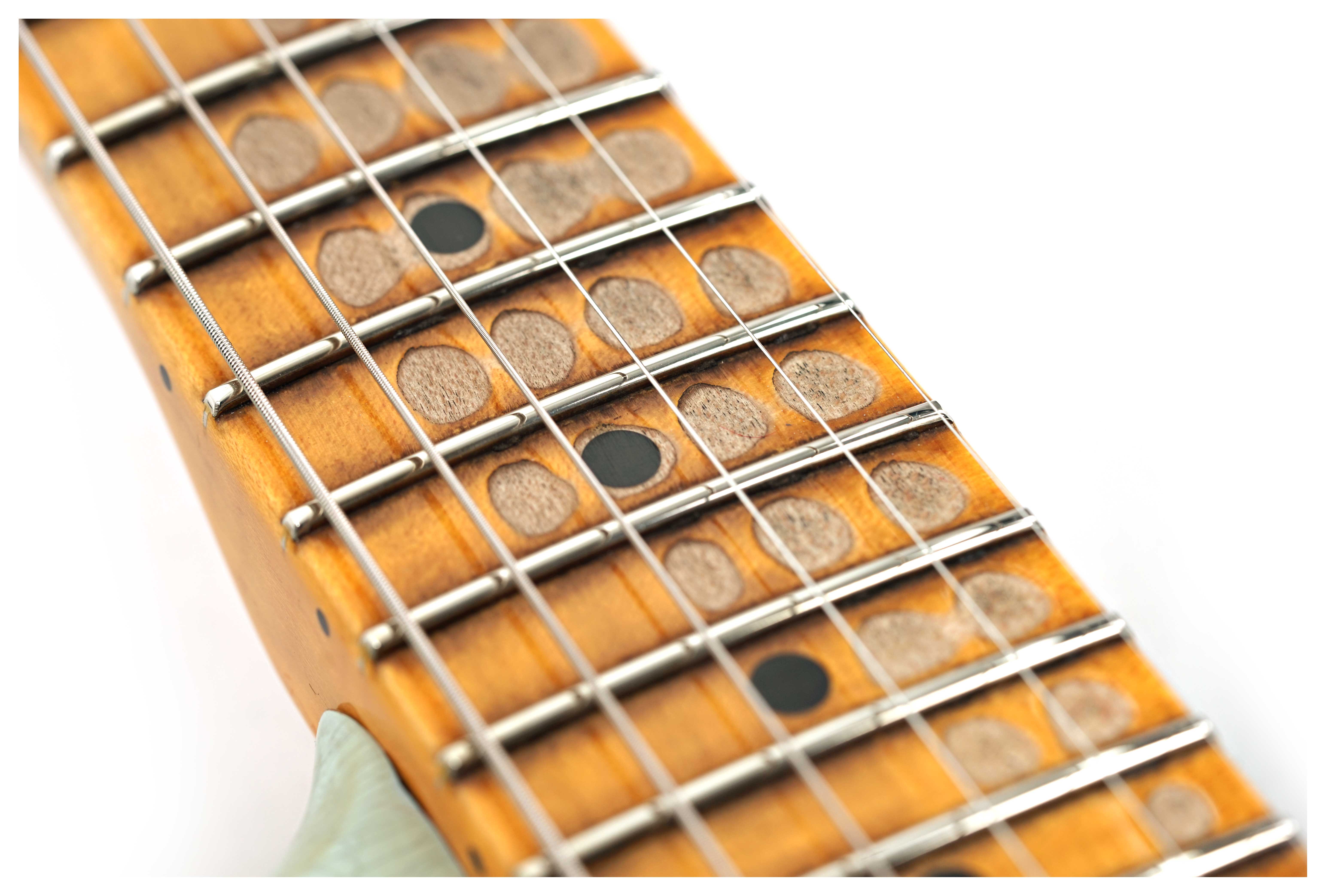 GUITARGUITAR Fender Custom Shop Limited Edition 1954 Stratocaster Heavy Relic Super Faded Aged Sonic Blue Over 2-Tone Sunburst #LXX0731