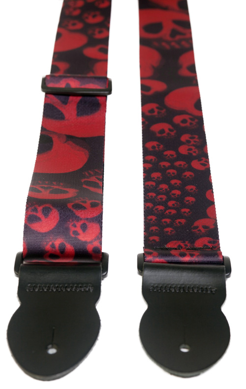 GUITARGUITAR Leathergraft Red Skull Print (XL)