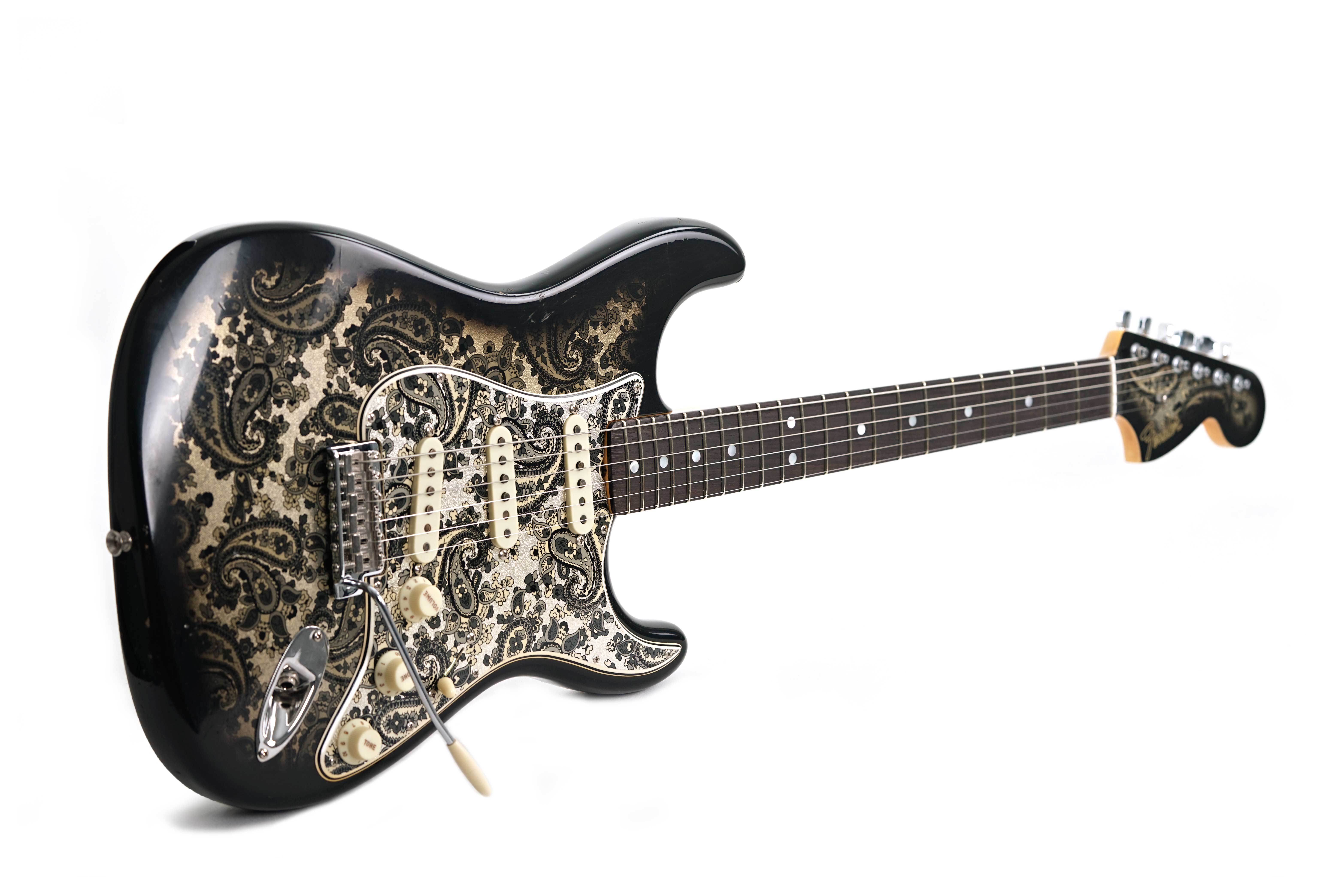 GUITARGUITAR Fender Custom Shop Limited Edition 1968 Stratocaster Journeyman Relic Black Paisley #CZ584214
