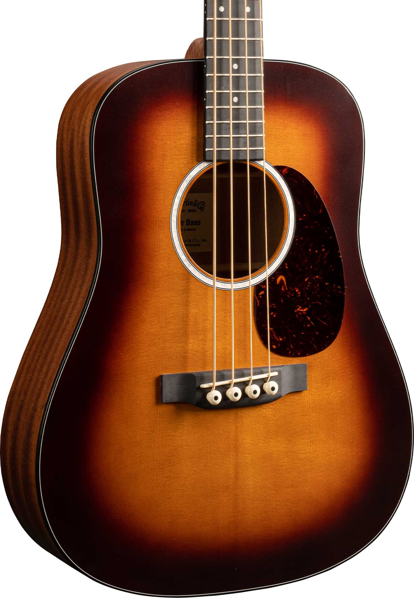 GUITARGUITAR Martin DJR-10E Dreadnought Junior Short Scale Acoustic Bass Burst