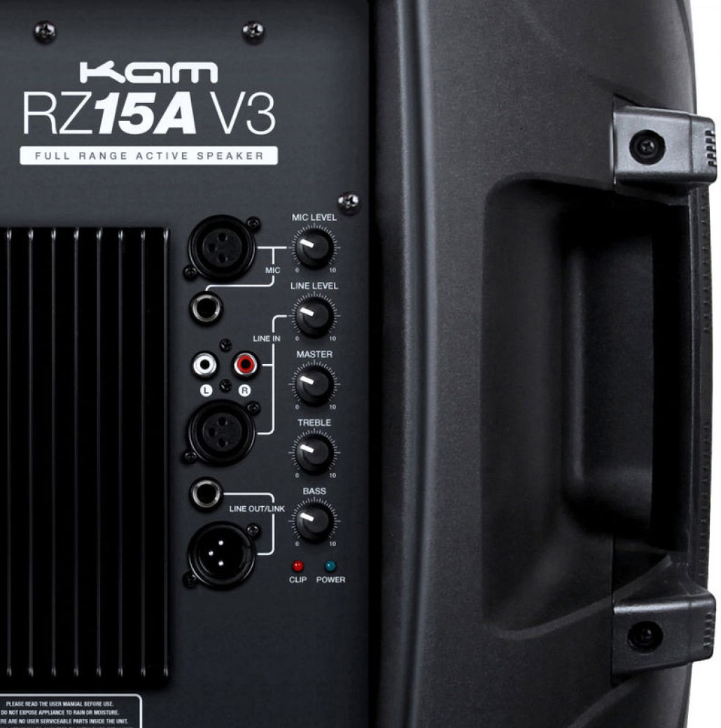GUITARGUITAR KAM RZ15A 15 Inch Active Speaker 1200w (Single) (Nearly New) #UKKAM06244479-15A-3010048