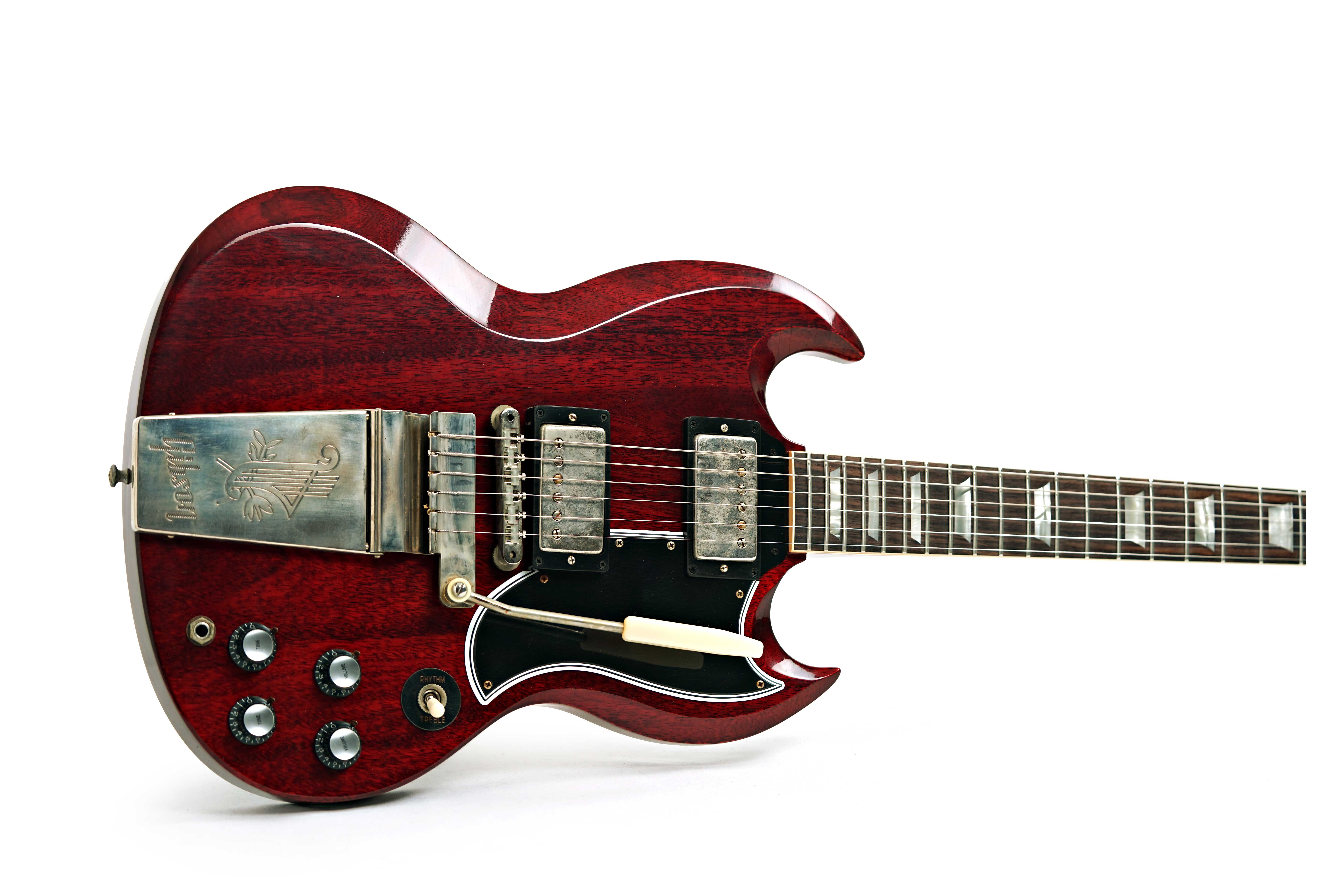 GUITARGUITAR Gibson Custom Shop Murphy Lab 1964 SG Standard Reissue With Maestro Ultra Light Aged Cherry Red #503404