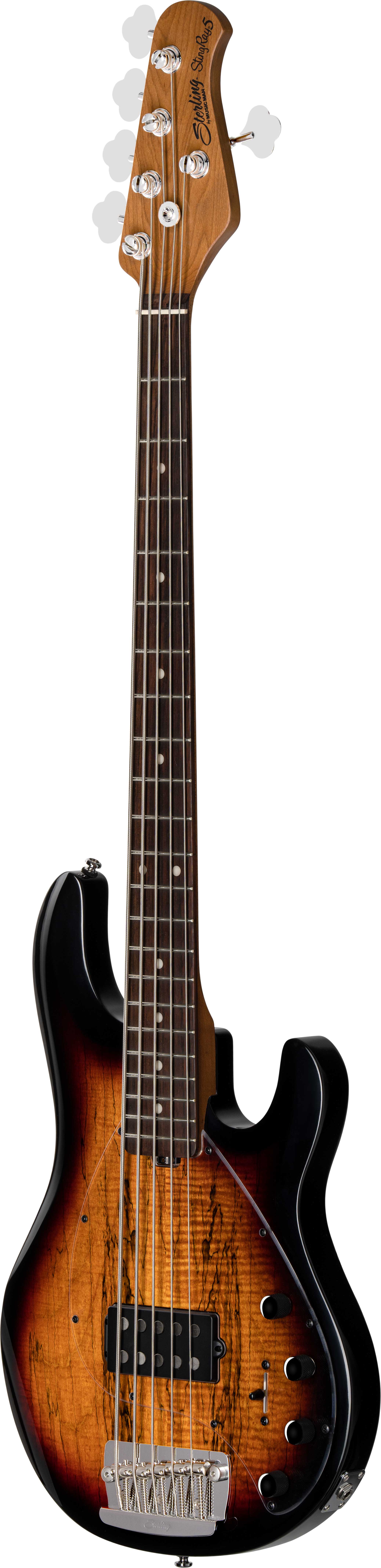 GUITARGUITAR Music Man Sterling StingRay 5 RAY35 Spalted Maple 3 Tone Sunburst