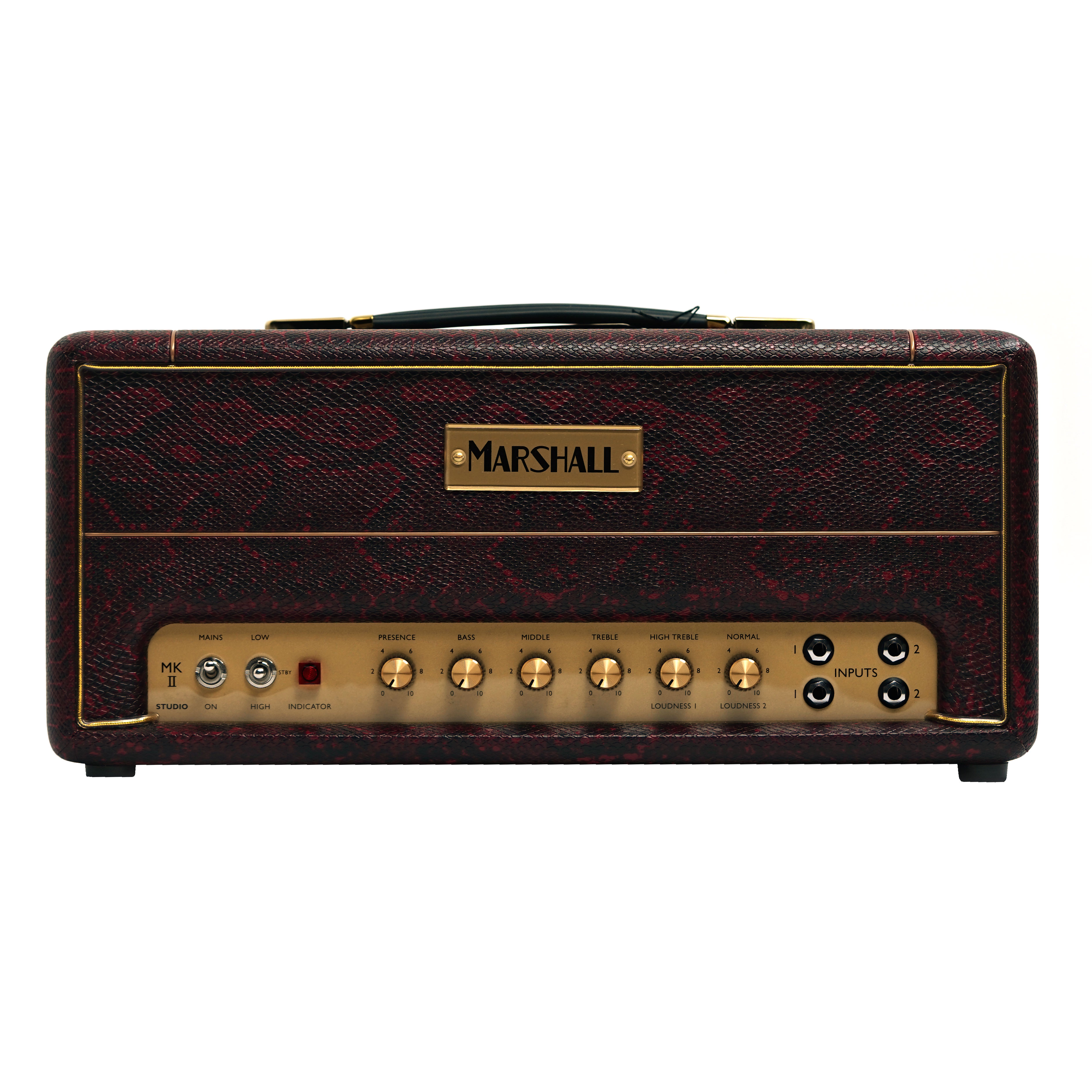 GUITARGUITAR Marshall Design Store SV20H Studio Vintage Valve Amp Head Burgundy Snakeskin