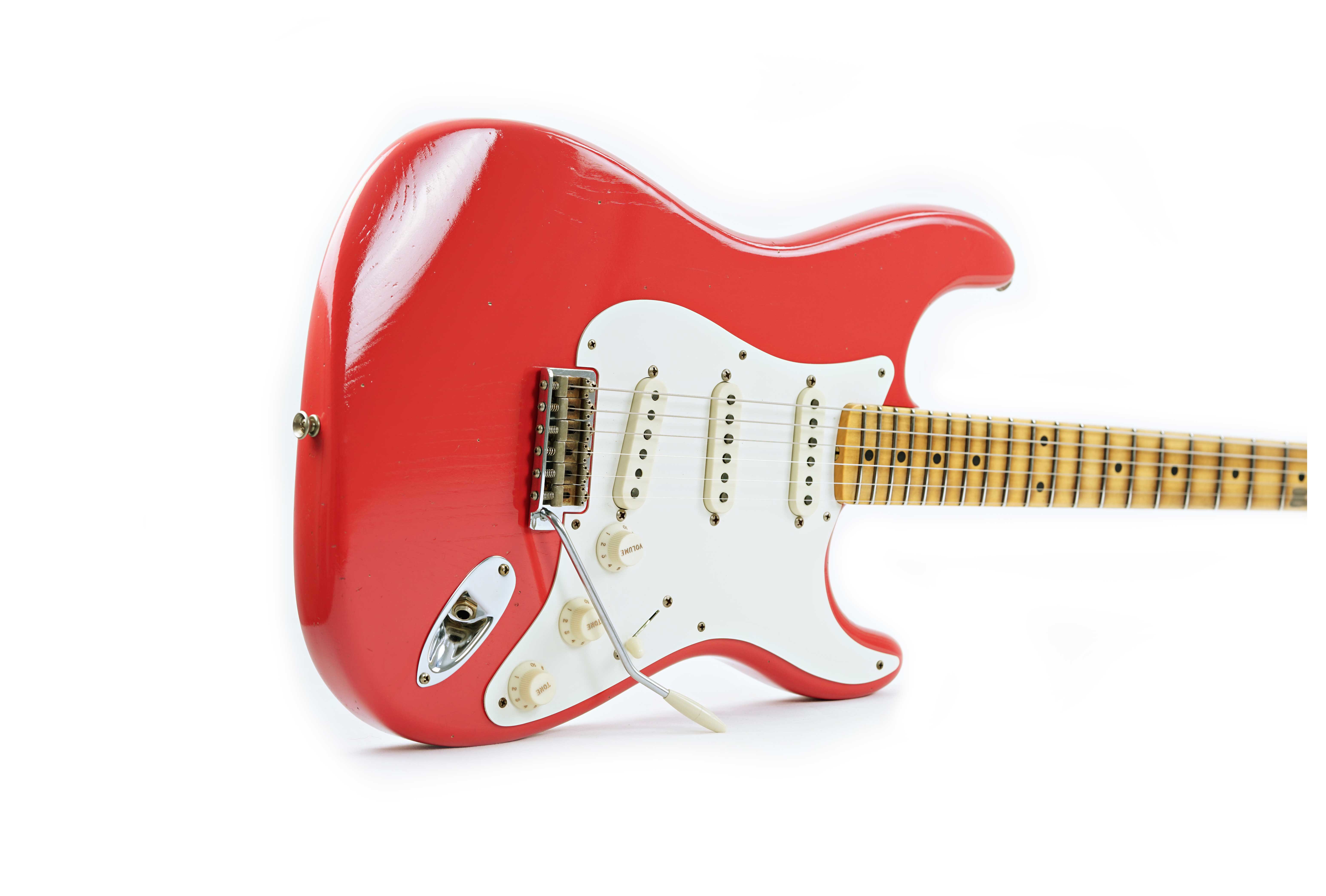 GUITARGUITAR Fender Custom Shop 1956 Stratocaster Journeyman Relic Fiesta Red guitarguitar Spec #CZ573829