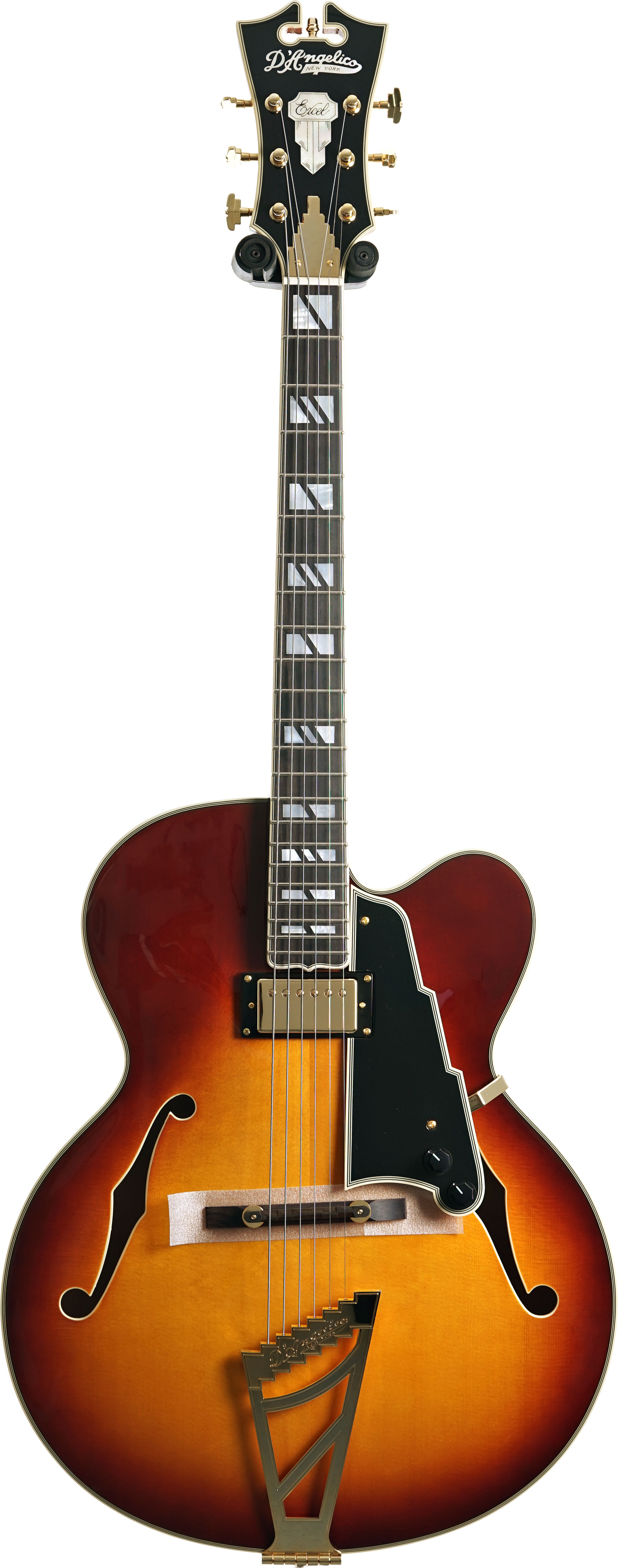 GUITARGUITAR D'Angelico Excel EXL-1 Archtop Single Cutaway Hollow Body Dark Iced Tea Burst