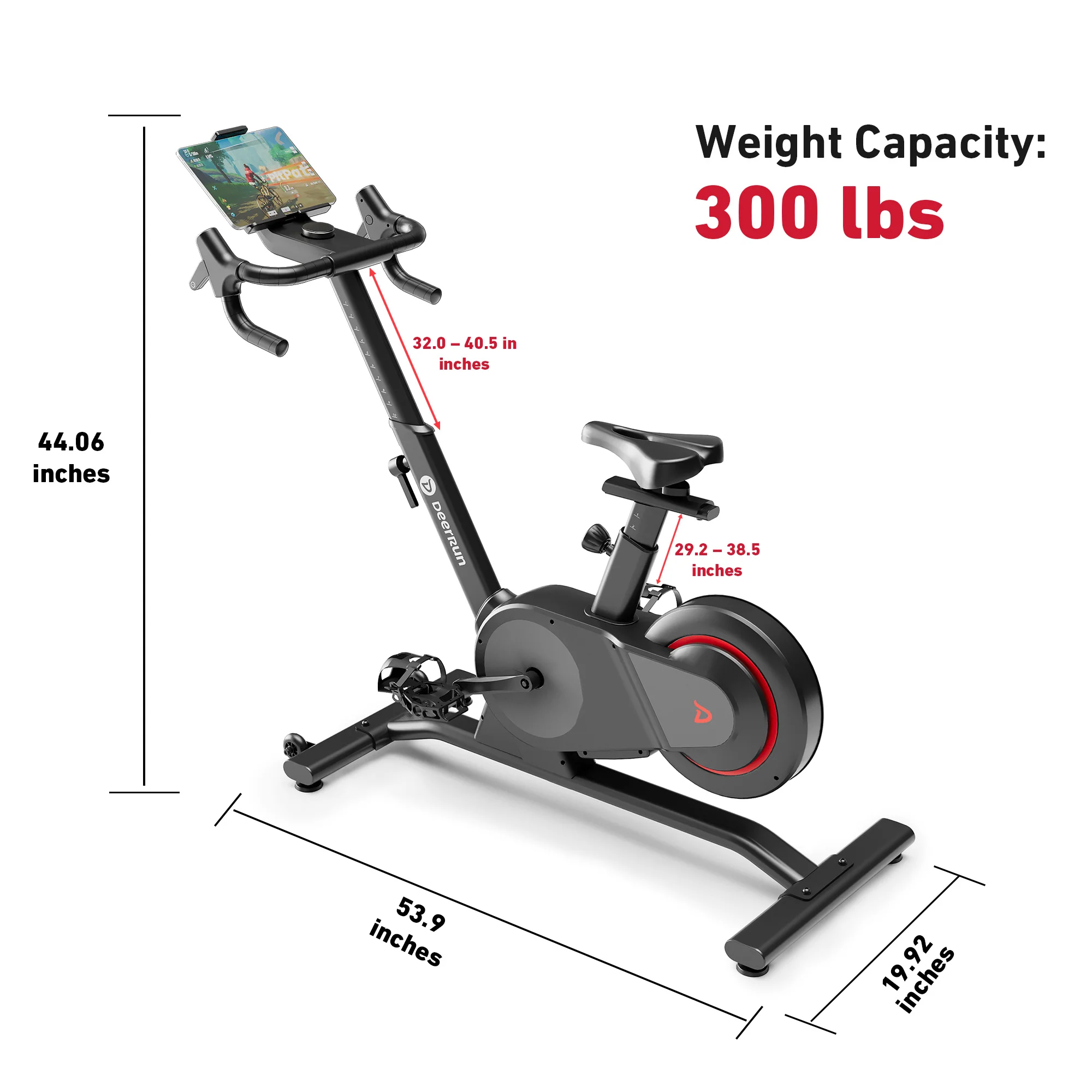 DeerRun Velix Base 1 Real-Road Smart Indoor Bike - 24-Speed Shifting, 999 Interactive Resistance