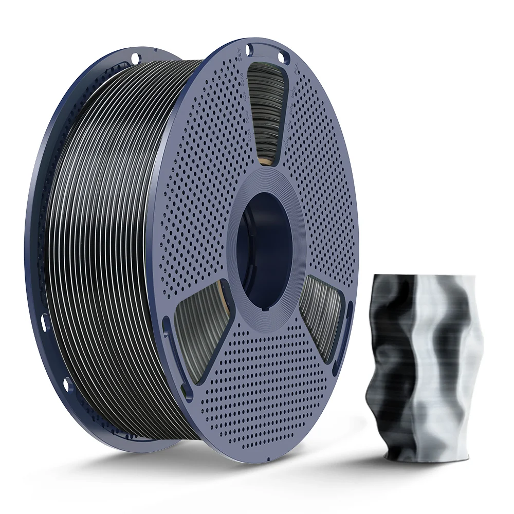 [MOQ: 3KG] Multi-Color SILK Filament(Dual-color, Tri-color and Four-color) 3D Printer Filament 1KG