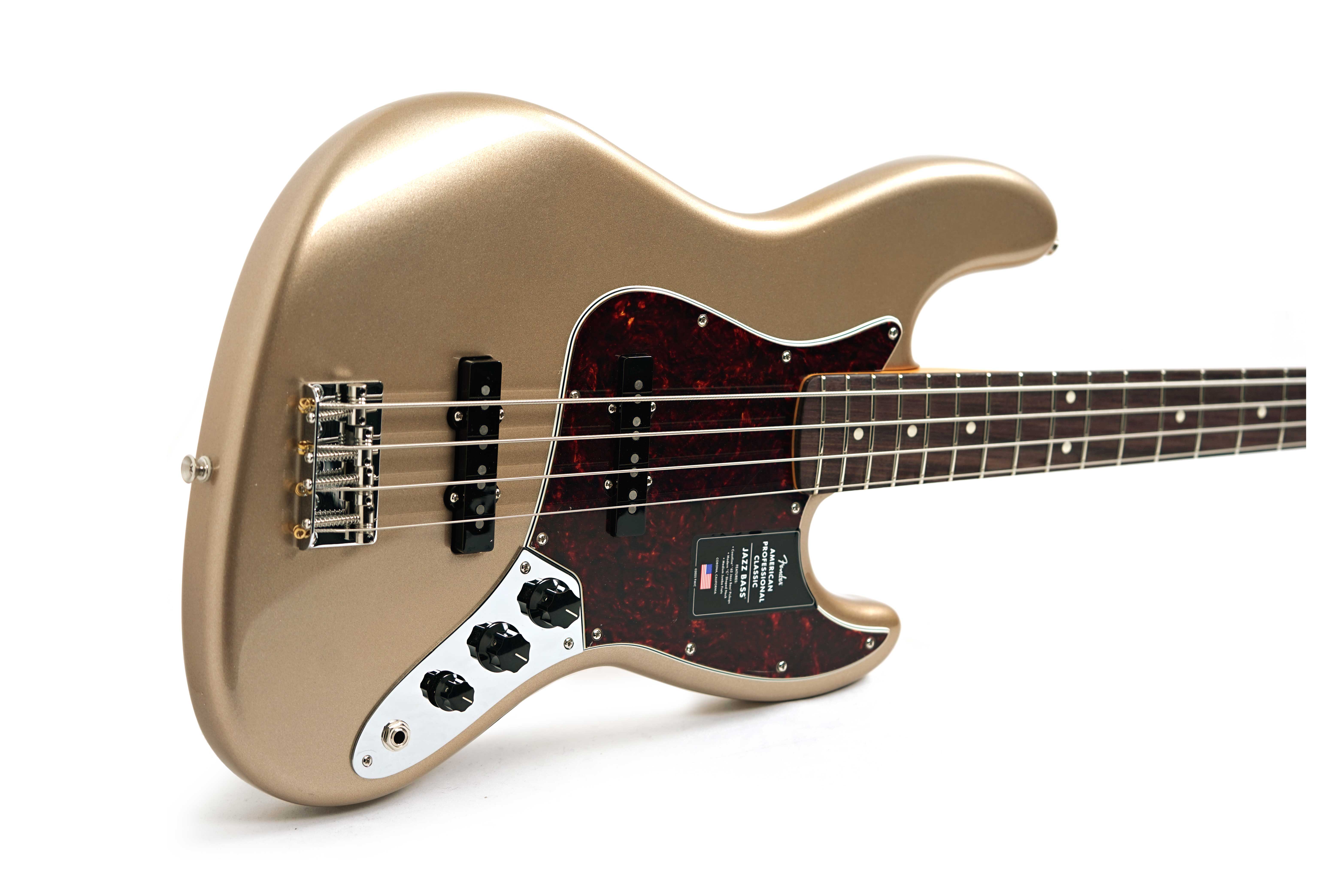 GUITARGUITAR Fender American Professional Classic Jazz Bass Faded Firemist Gold Rosewood Fingerboard #US25043030