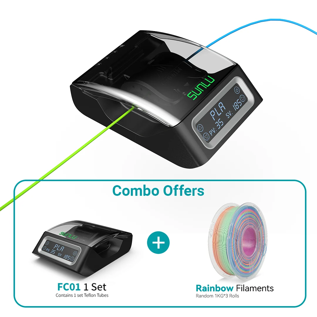 SUNLU Filament Connector FC01, Fusion Splicer, Weldable to 1.75mm PLA, ABS, PETG, PCL, PA and PC Filament