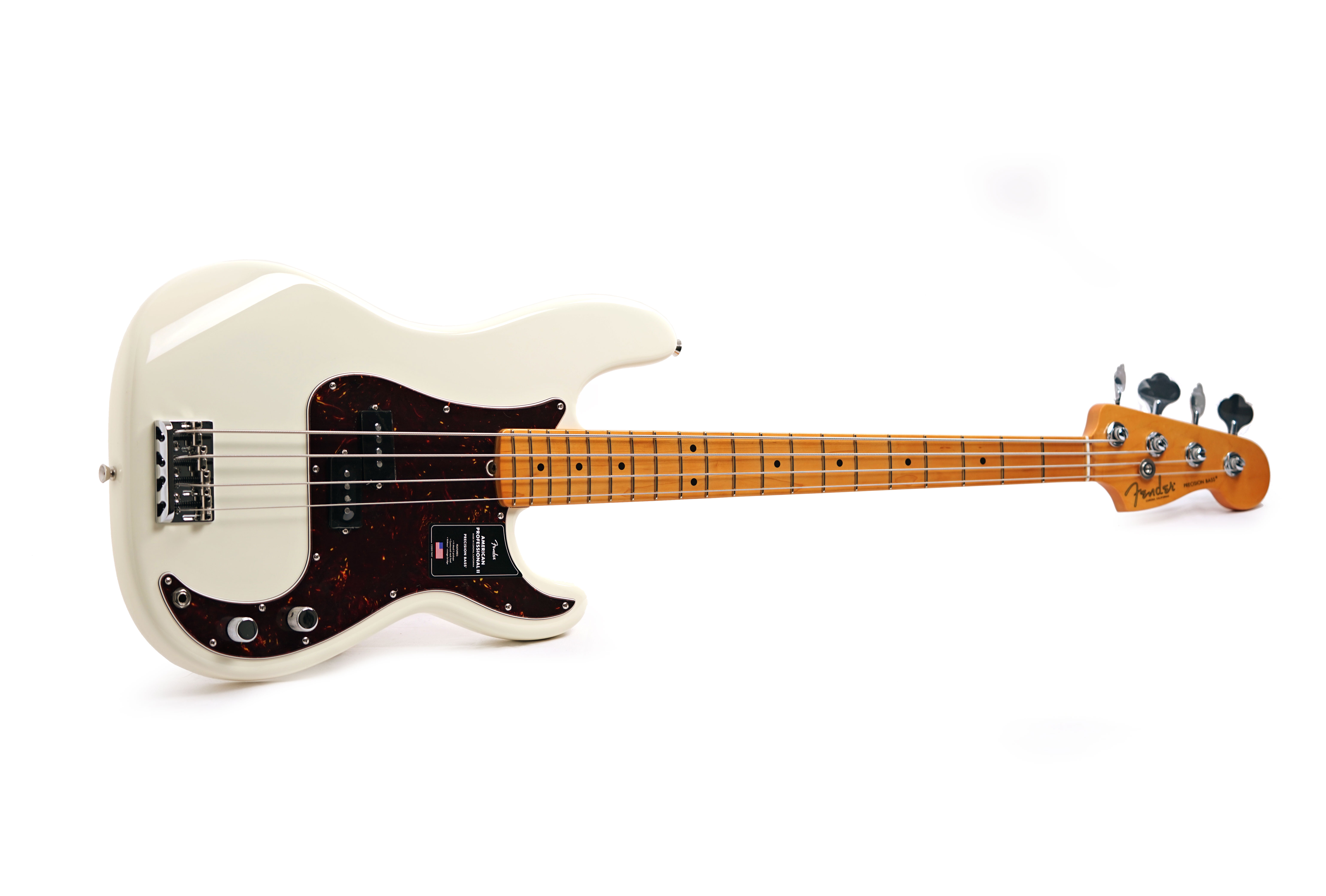 GUITARGUITAR Fender American Professional II Precision Bass Olympic White Maple Fingerboard #US25100970