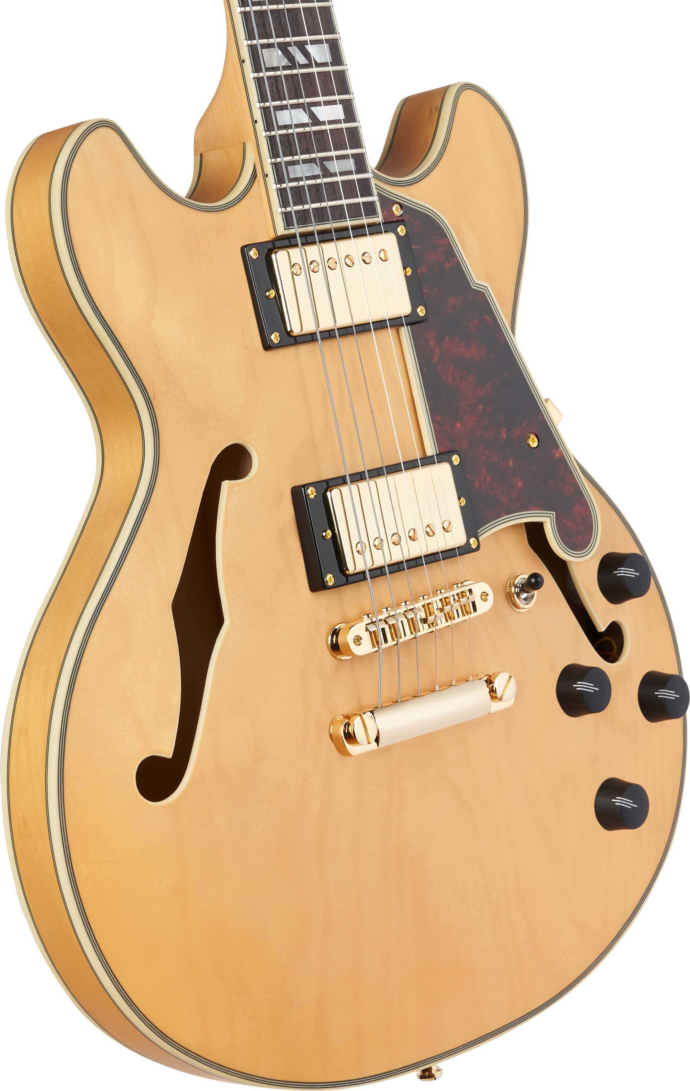GUITARGUITAR D'Angelico Deluxe Mini DC Stop-Bar Satin Honey