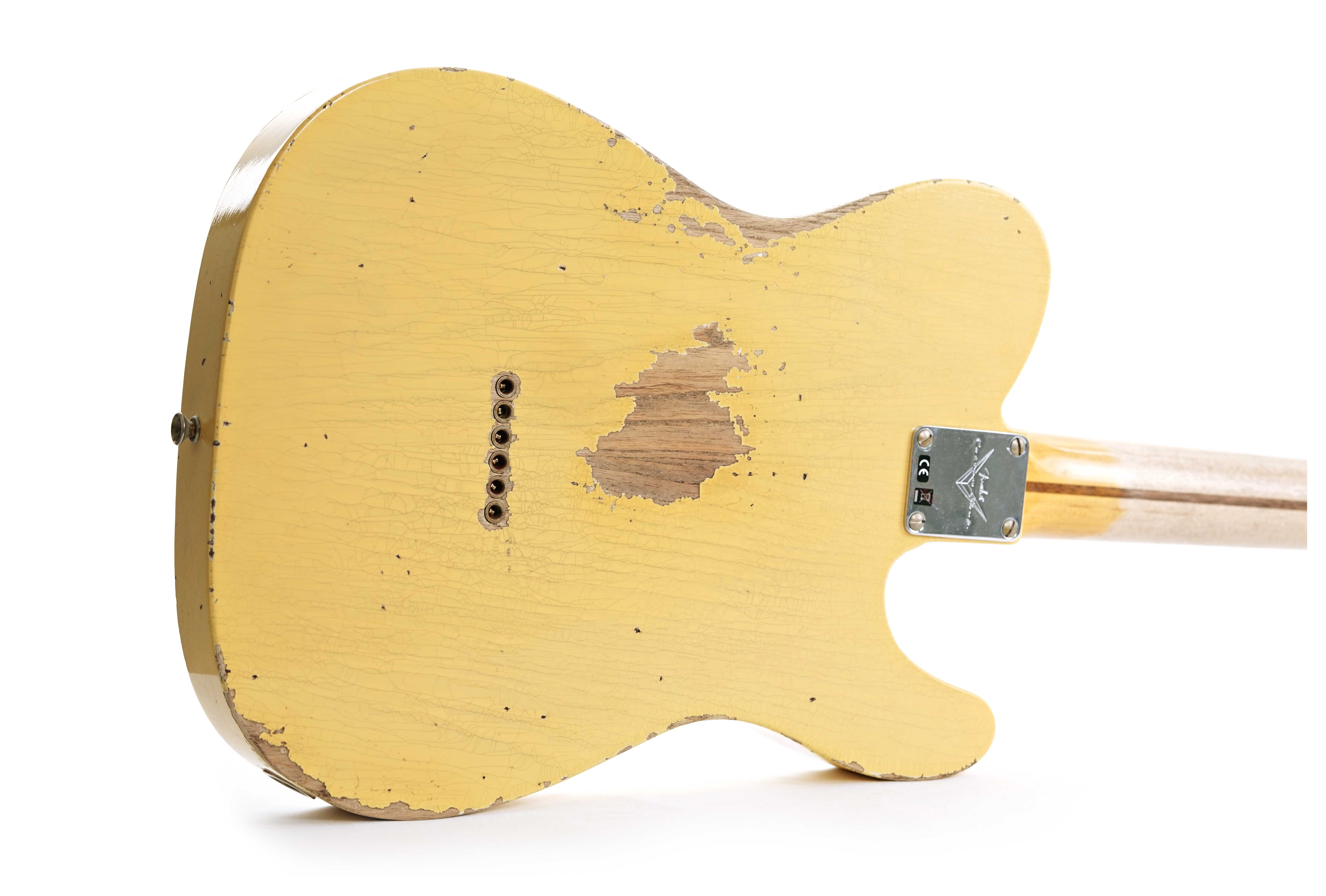 GUITARGUITAR Fender Custom Shop 1952 Telecaster Heavy Relic Aged Nocaster Blonde Maple Fingerboard Left Handed #R131701